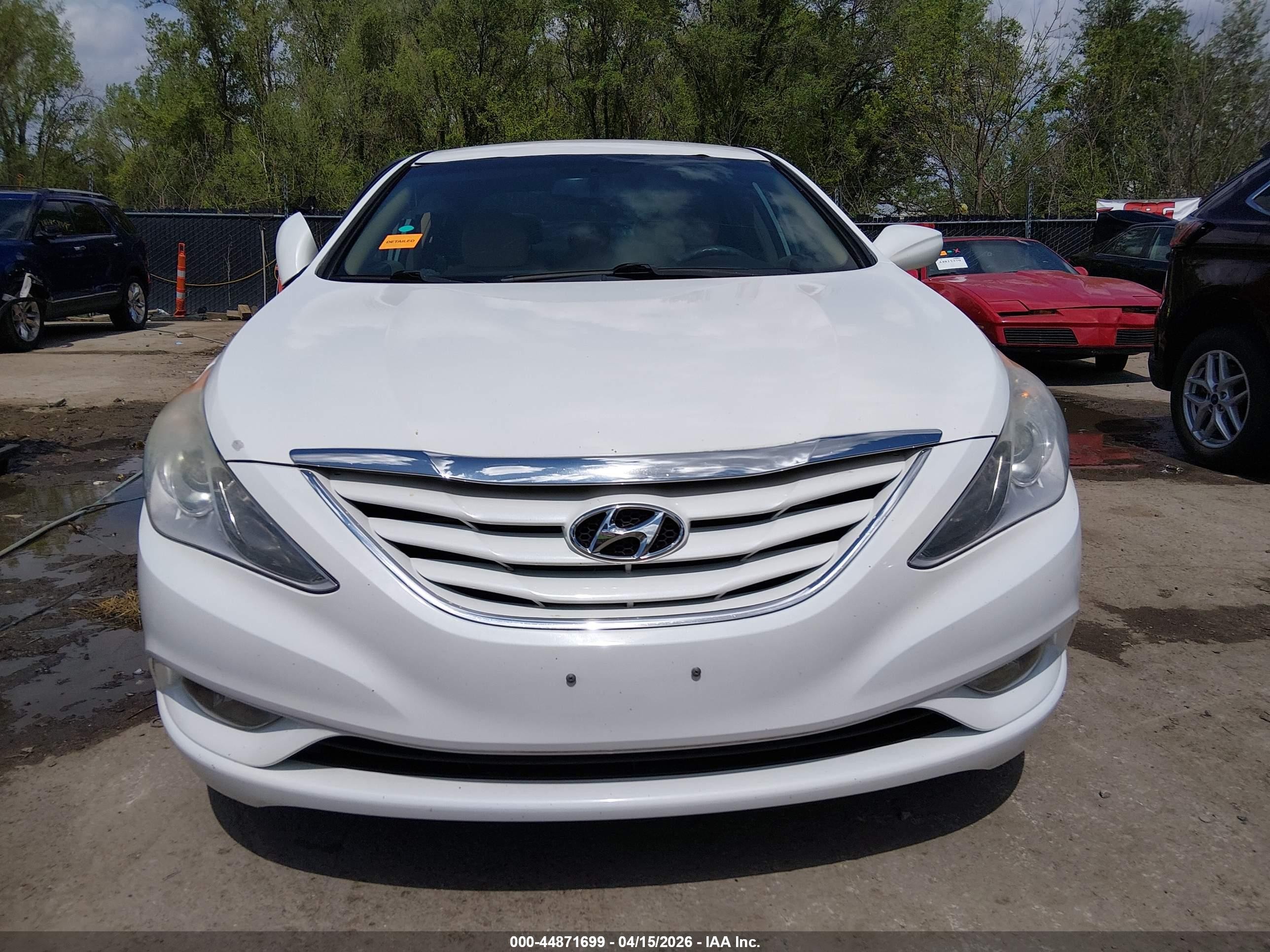 2013 Hyundai Sonata Gls White vin: 5NPEB4AC6DH755551