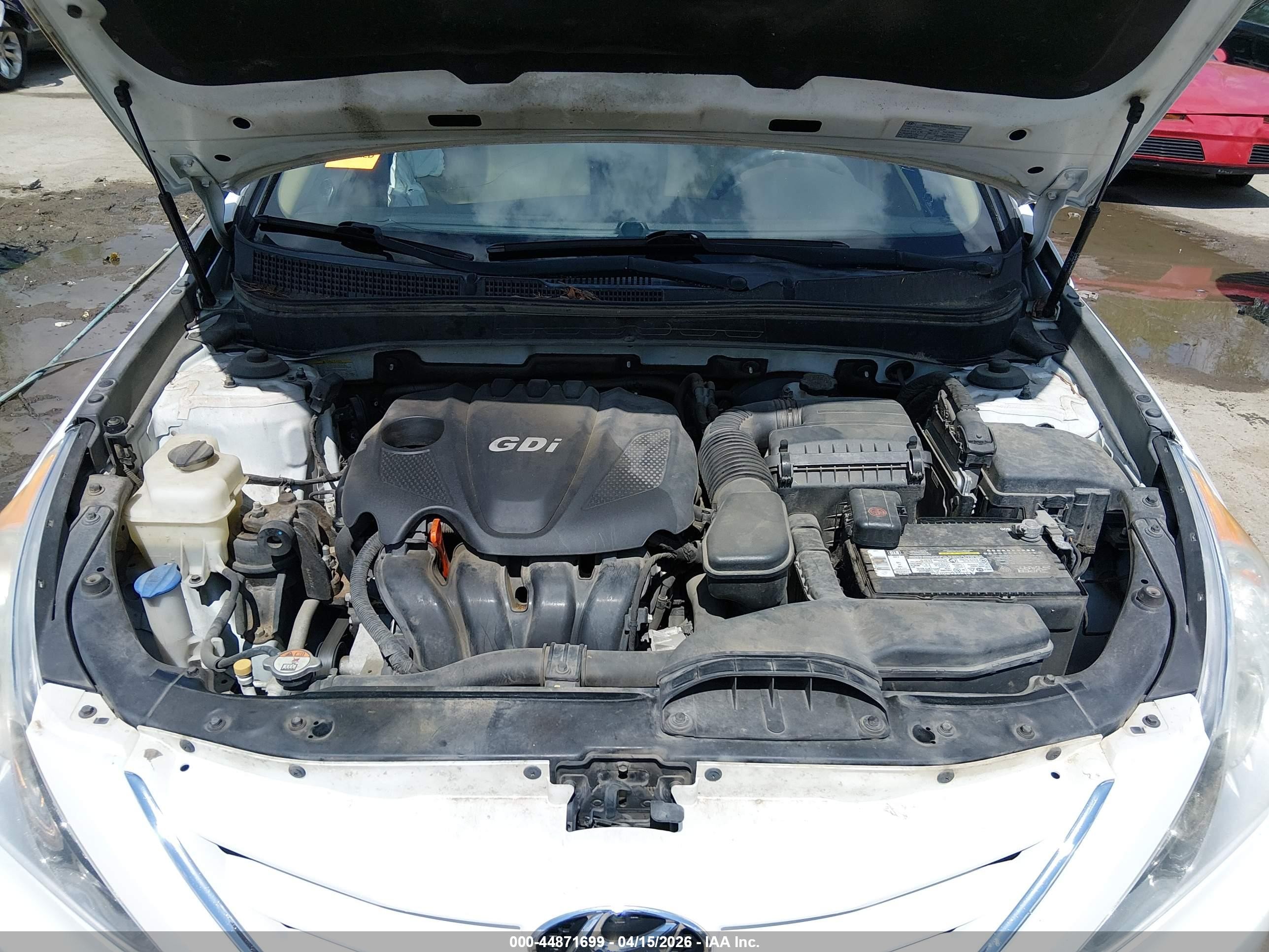2013 Hyundai Sonata Gls White vin: 5NPEB4AC6DH755551