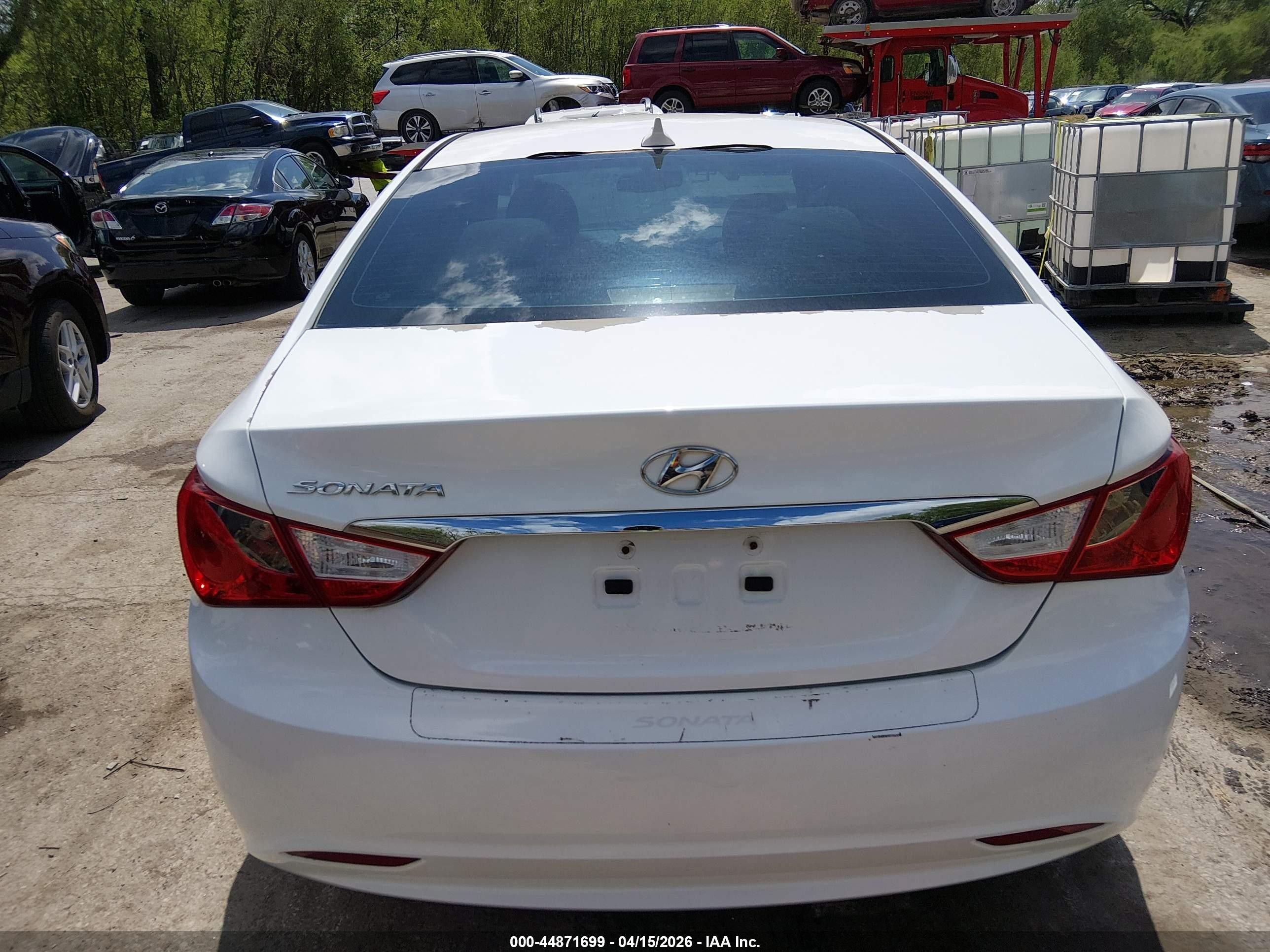 2013 Hyundai Sonata Gls White vin: 5NPEB4AC6DH755551