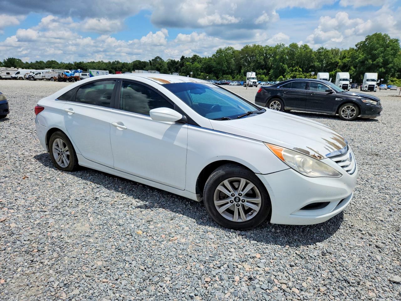 2013 Hyundai Sonata Gls White vin: 5NPEB4AC6DH758983