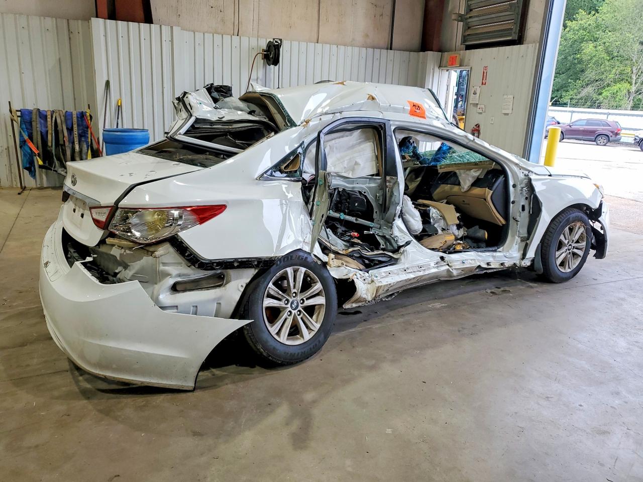2013 Hyundai Sonata Gls White vin: 5NPEB4AC6DH762452