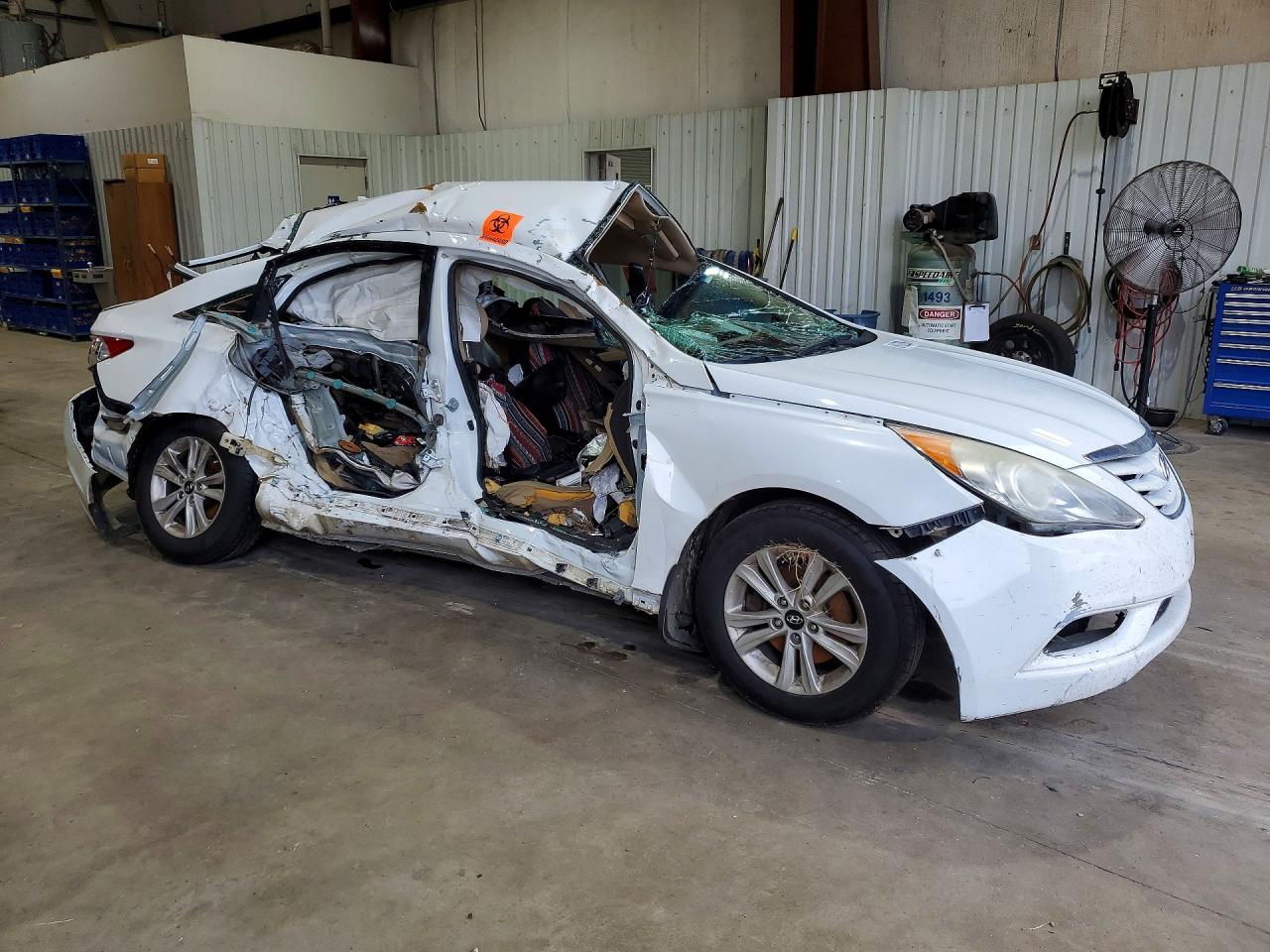 2013 Hyundai Sonata Gls White vin: 5NPEB4AC6DH762452
