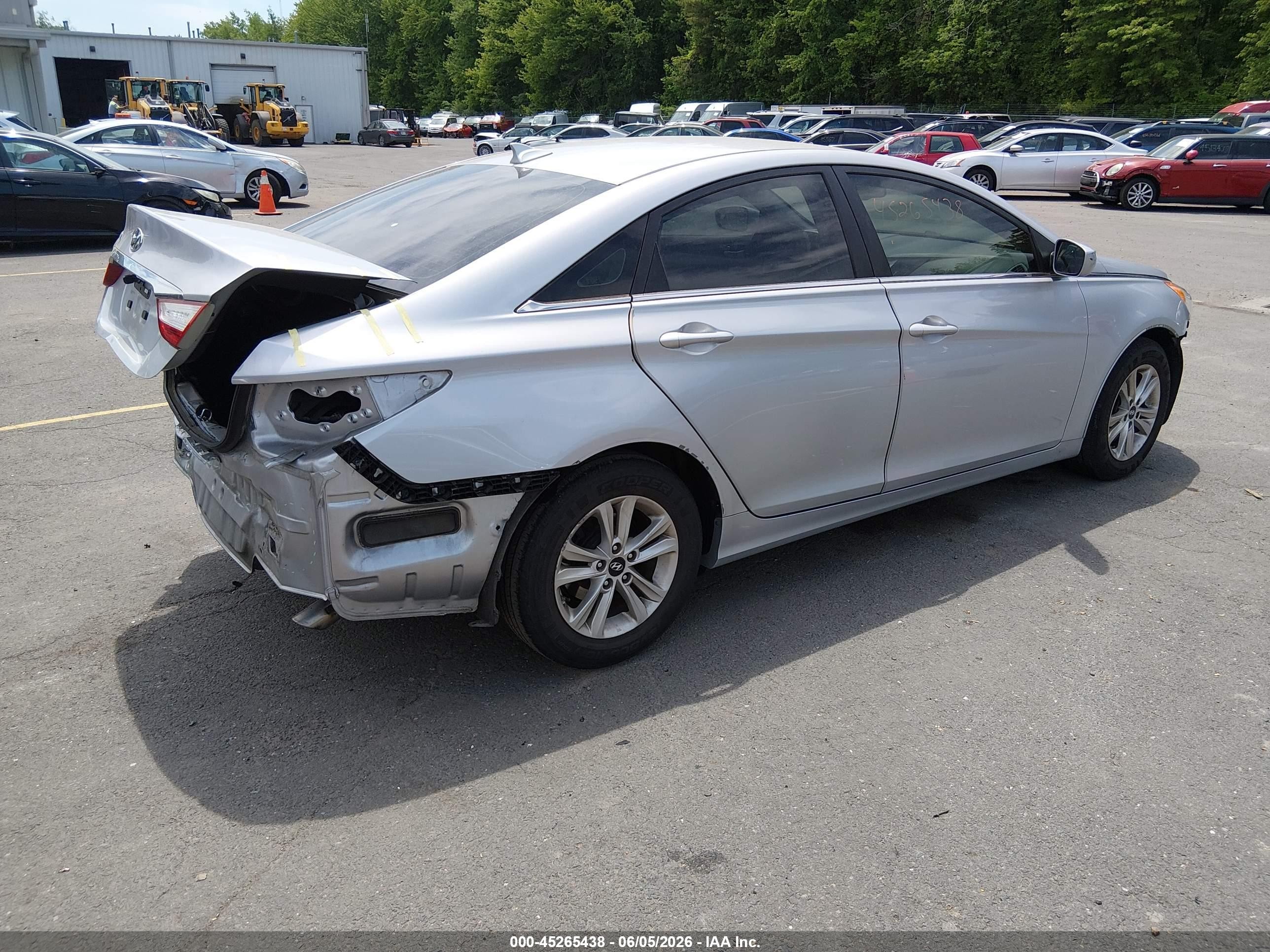 2013 Hyundai Sonata Gls Silver vin: 5NPEB4AC6DH768252