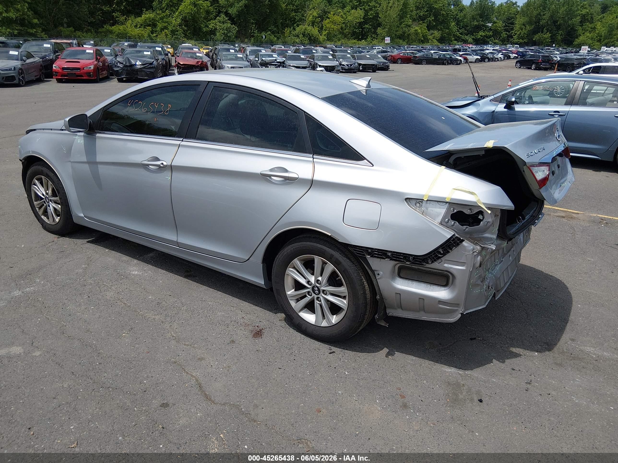 2013 Hyundai Sonata Gls Silver vin: 5NPEB4AC6DH768252