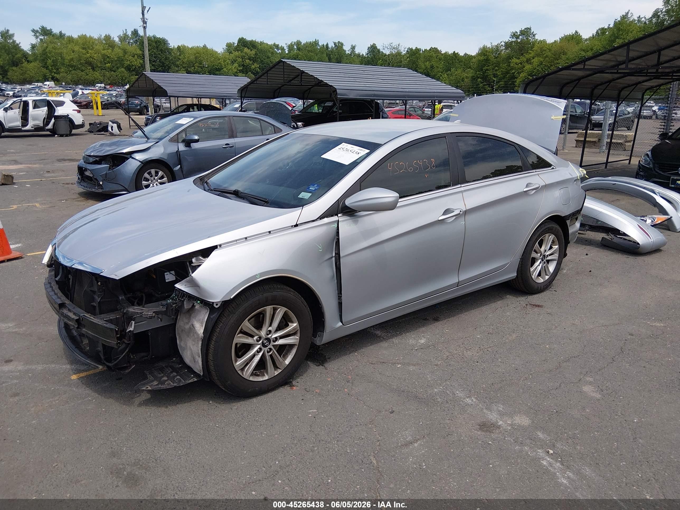 2013 Hyundai Sonata Gls Silver vin: 5NPEB4AC6DH768252