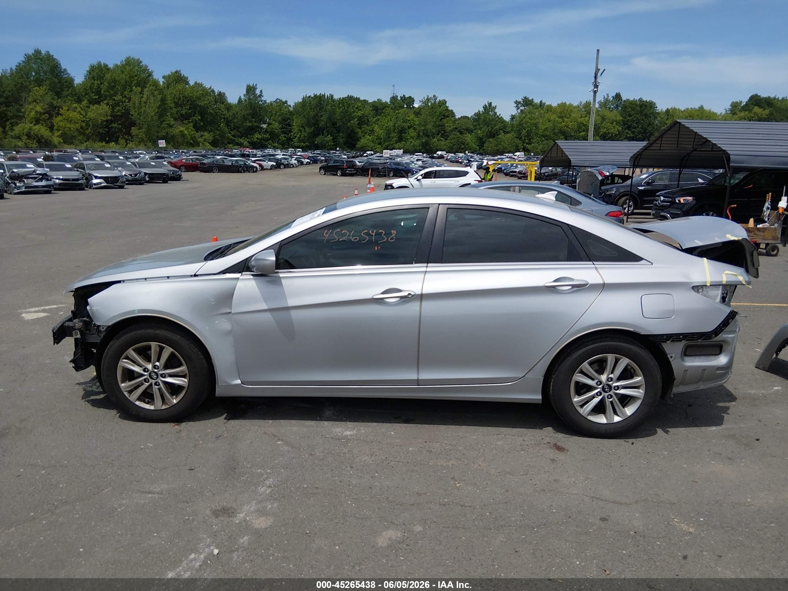 2013 Hyundai Sonata Gls Silver vin: 5NPEB4AC6DH768252