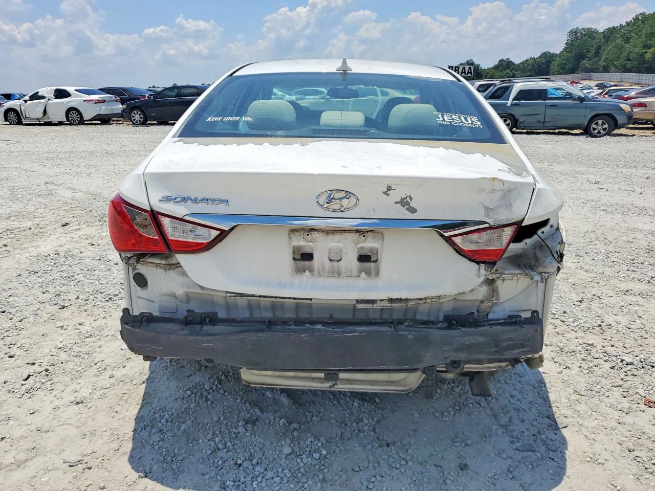 2013 Hyundai Sonata Gls White vin: 5NPEB4AC6DH768655