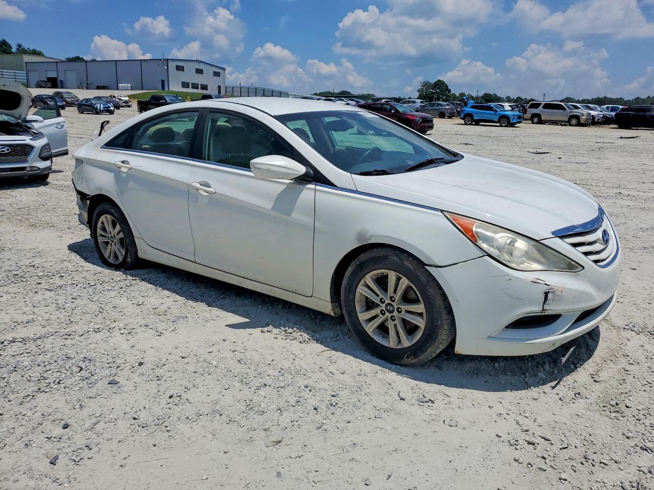 2013 Hyundai Sonata Gls White vin: 5NPEB4AC6DH768655