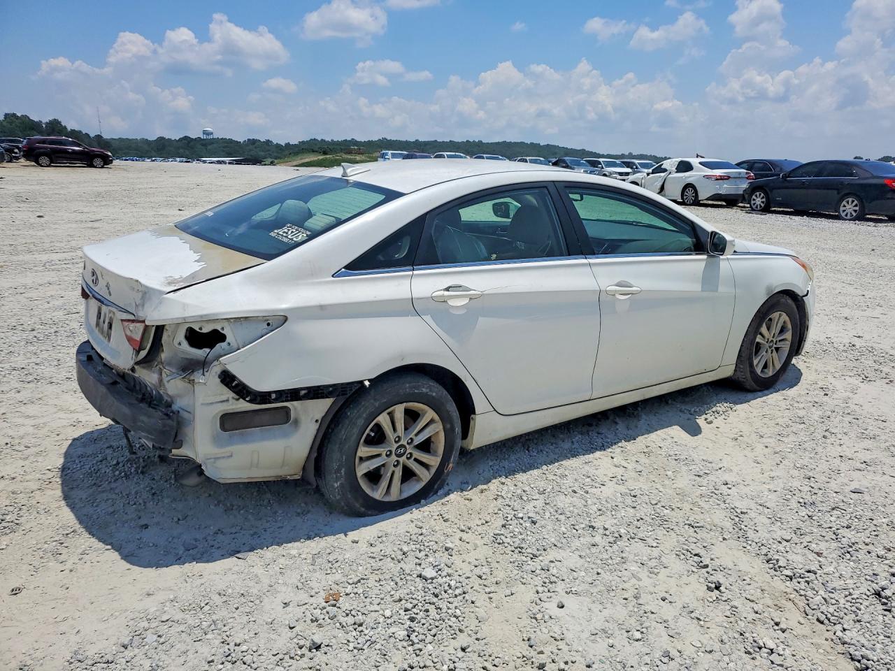 2013 Hyundai Sonata Gls White vin: 5NPEB4AC6DH768655