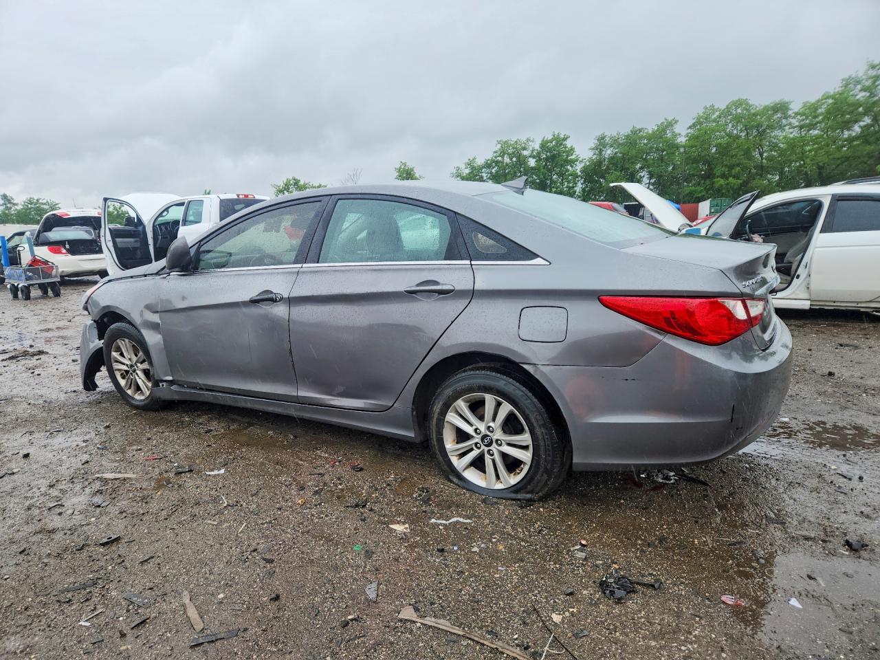 2013 Hyundai Sonata Gls Silver vin: 5NPEB4AC6DH781129