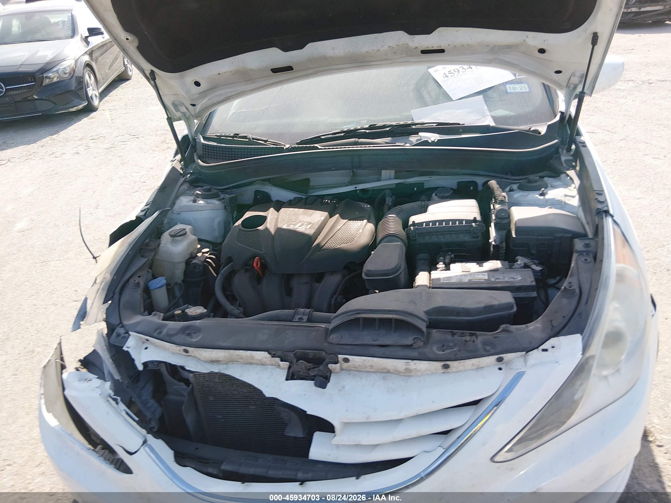 2013 Hyundai Sonata Gls White vin: 5NPEB4AC6DH786704