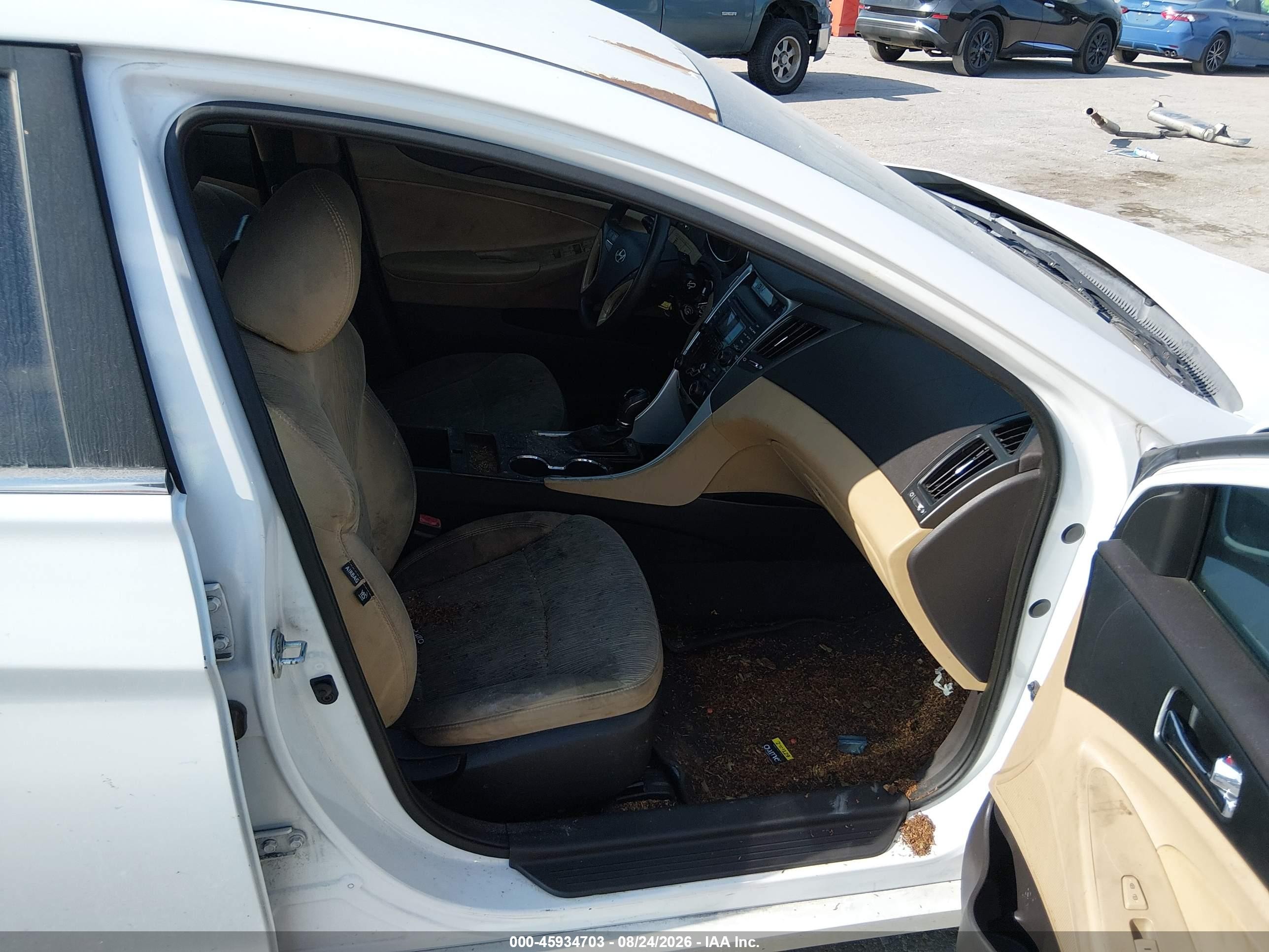 2013 Hyundai Sonata Gls White vin: 5NPEB4AC6DH786704