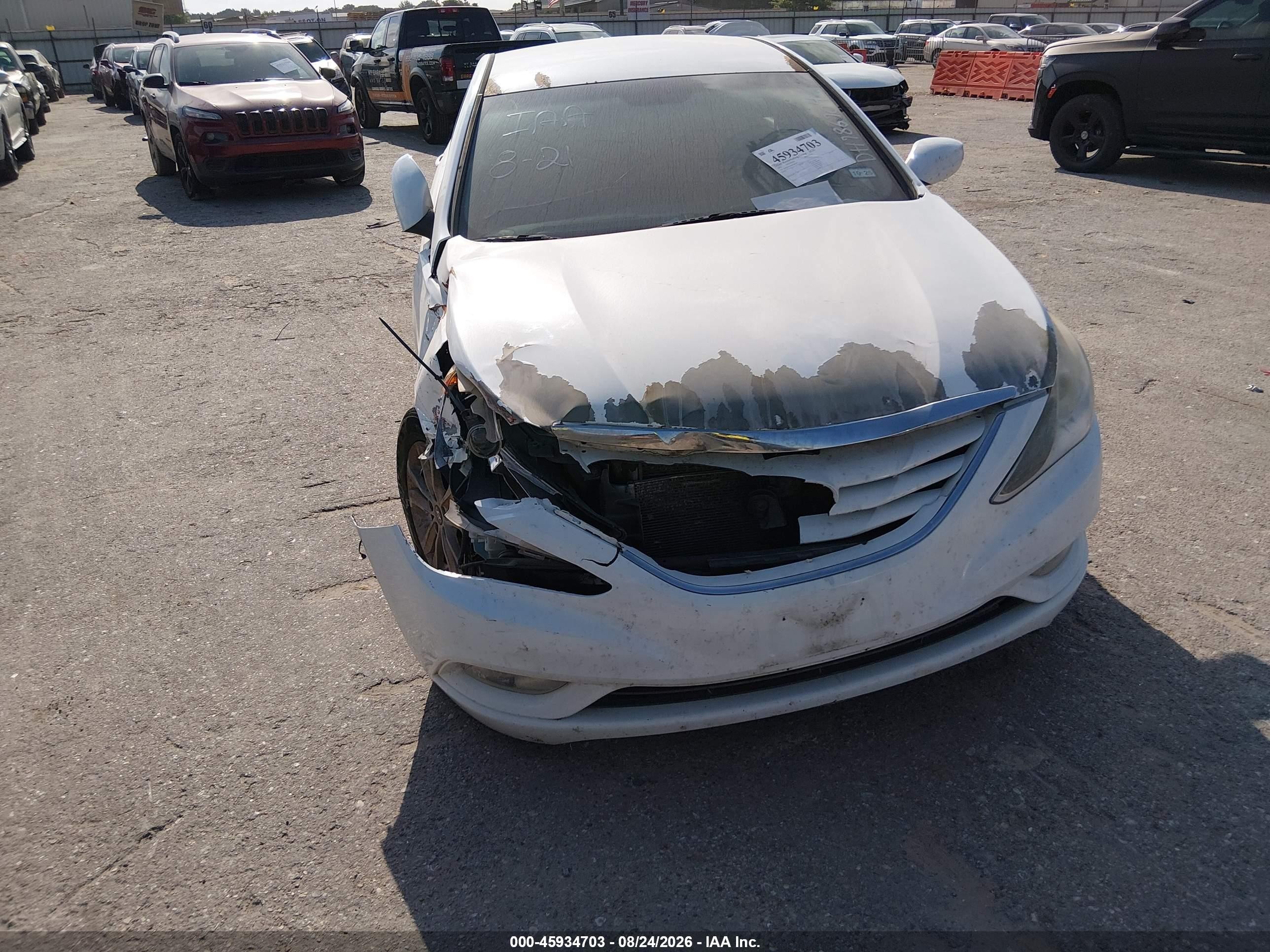 2013 Hyundai Sonata Gls White vin: 5NPEB4AC6DH786704