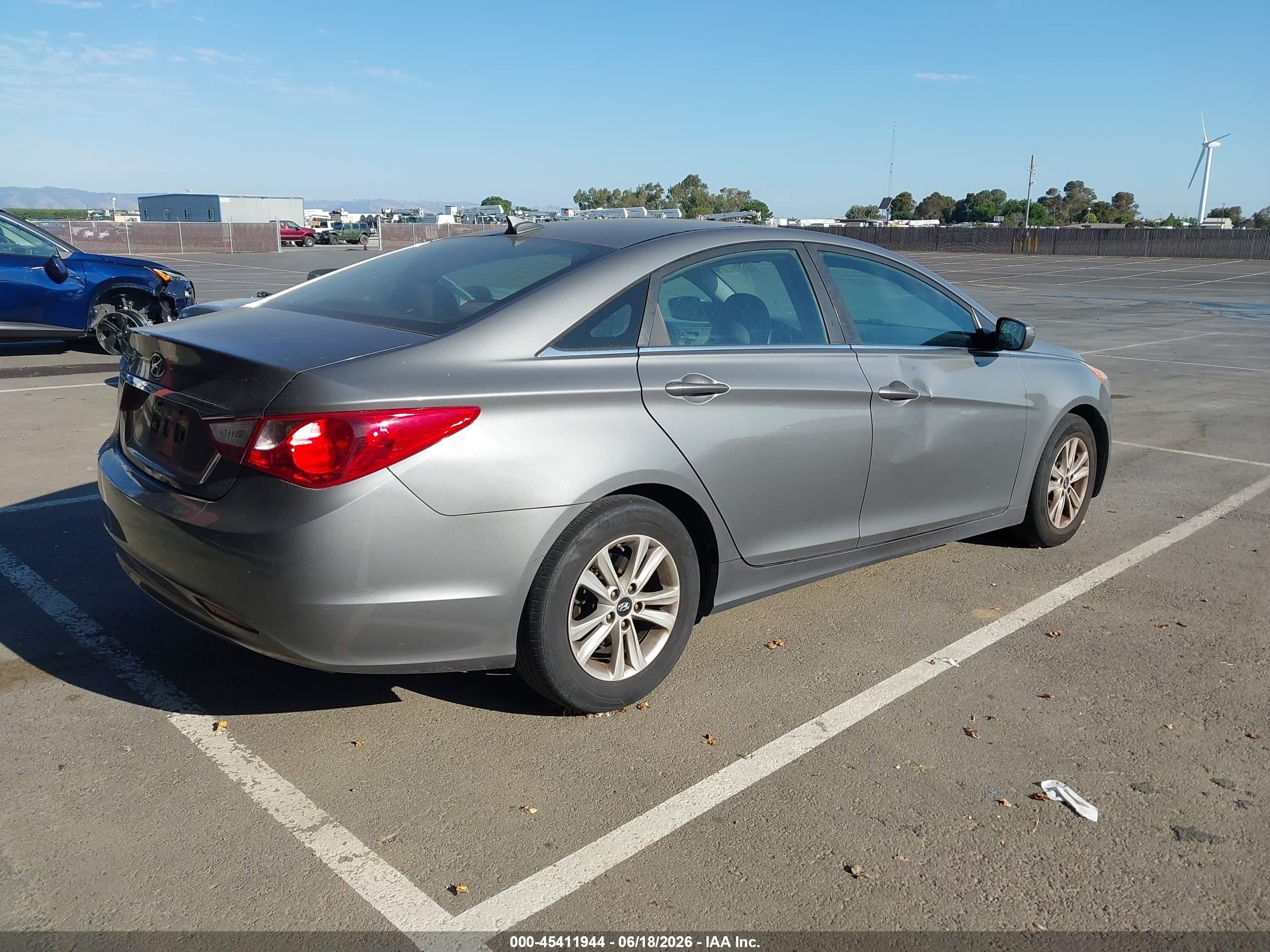 2013 Hyundai Sonata Gls Gray vin: 5NPEB4AC6DH787822