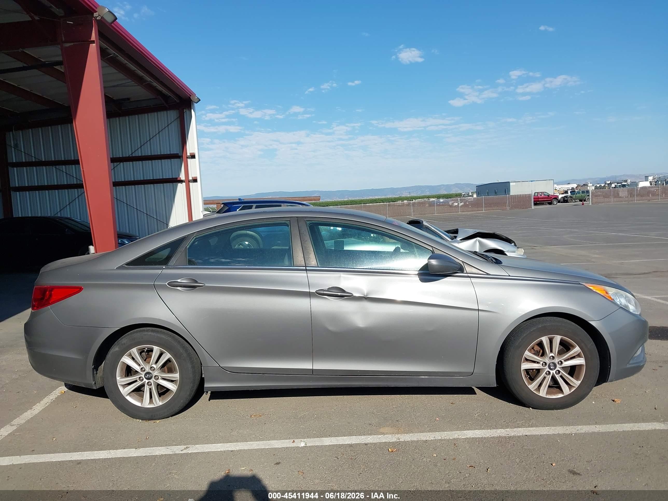 2013 Hyundai Sonata Gls Gray vin: 5NPEB4AC6DH787822