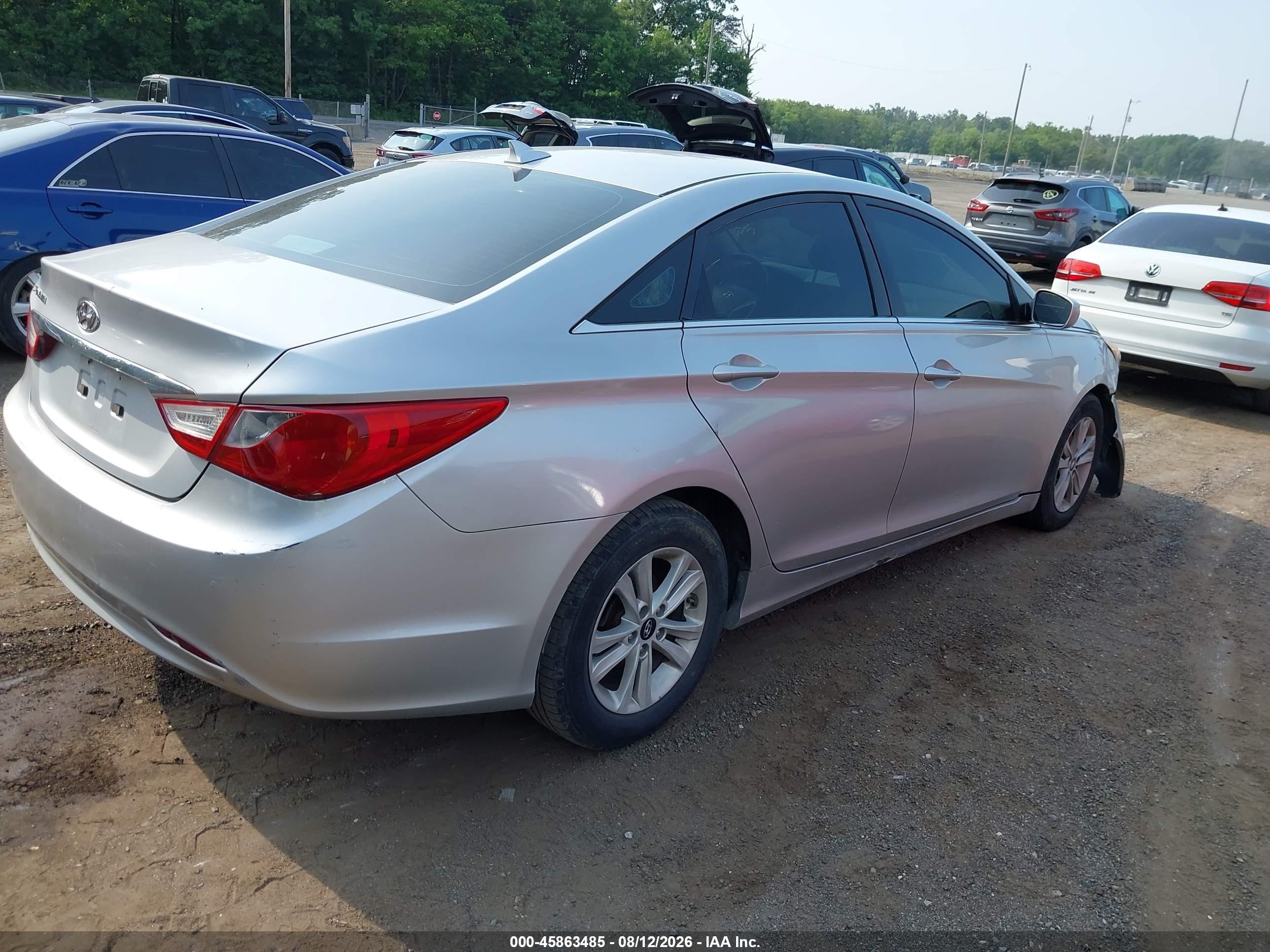 2013 Hyundai Sonata Gls Silver vin: 5NPEB4AC6DH797668