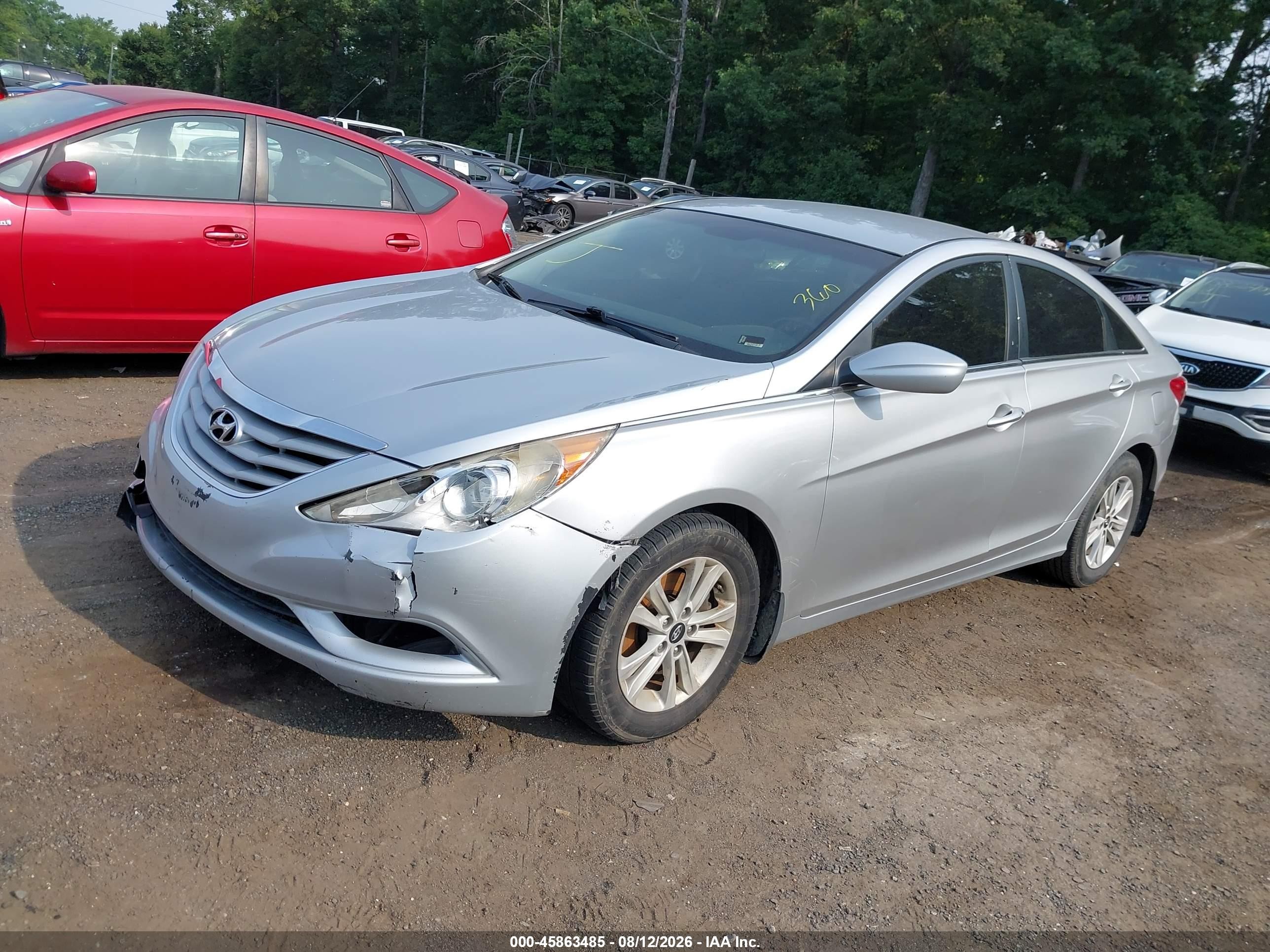 2013 Hyundai Sonata Gls Silver vin: 5NPEB4AC6DH797668