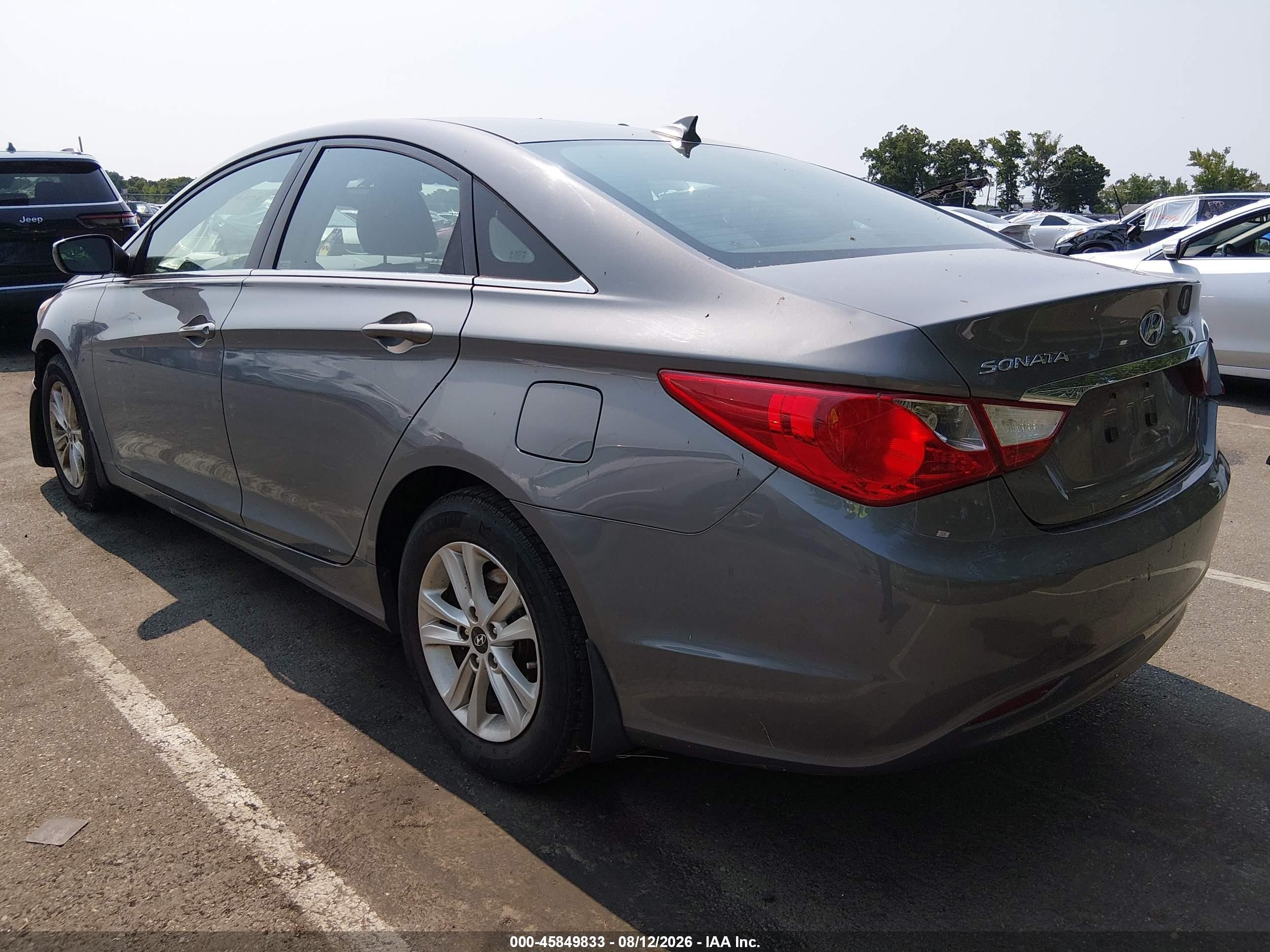 2013 Hyundai Sonata Gls Gray vin: 5NPEB4AC6DH800889