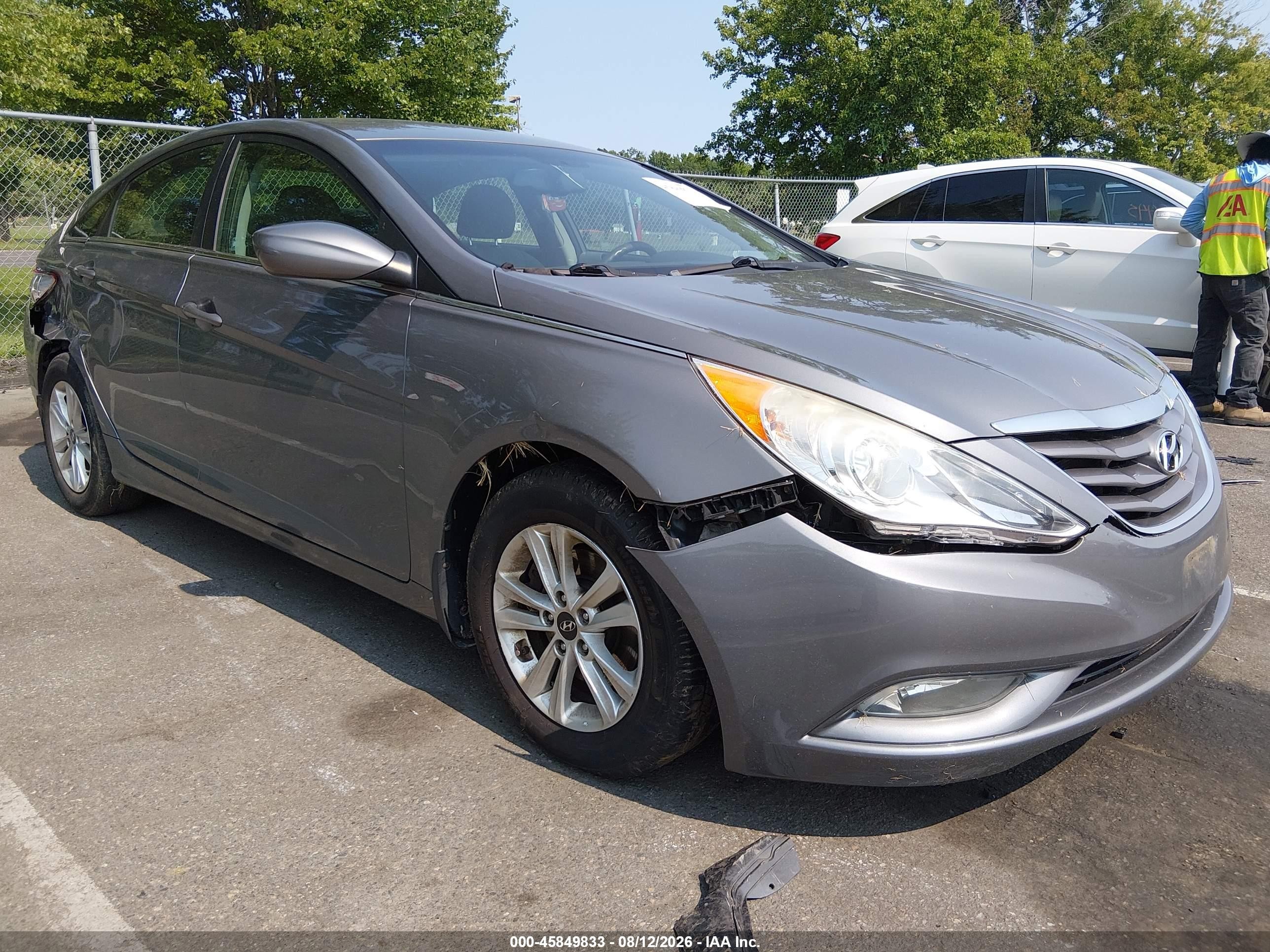 2013 Hyundai Sonata Gls Gray vin: 5NPEB4AC6DH800889