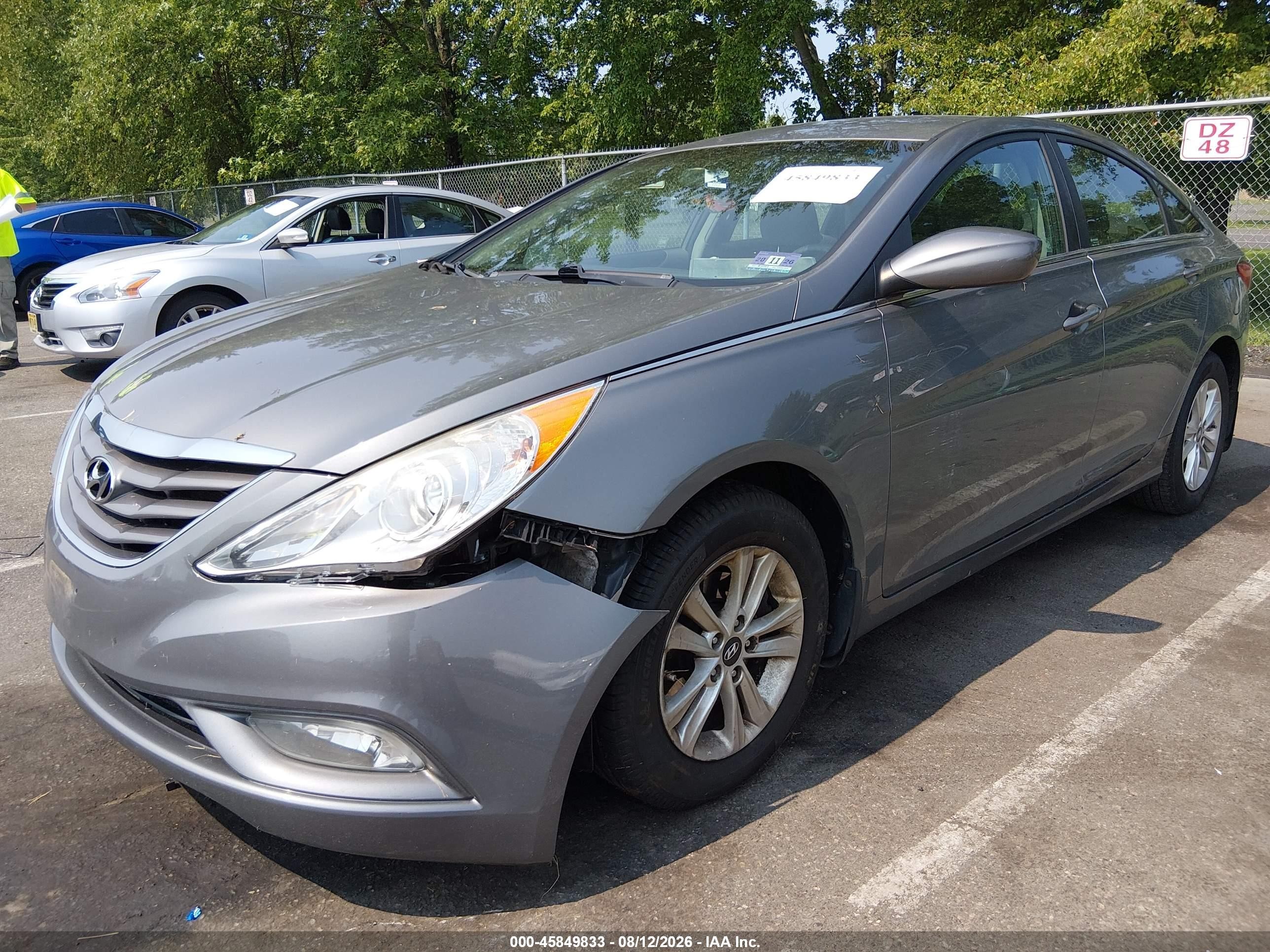 2013 Hyundai Sonata Gls Gray vin: 5NPEB4AC6DH800889