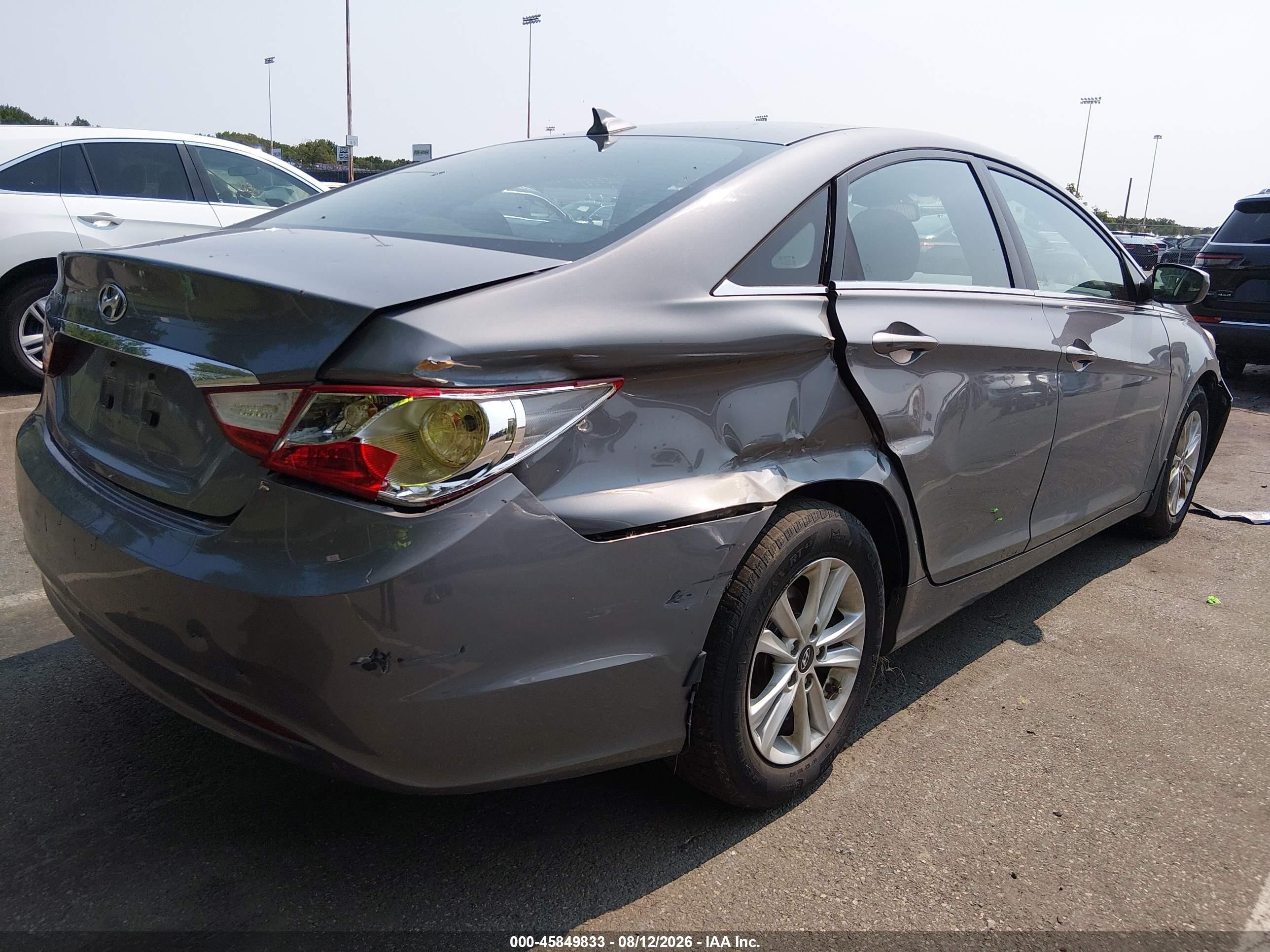 2013 Hyundai Sonata Gls Gray vin: 5NPEB4AC6DH800889