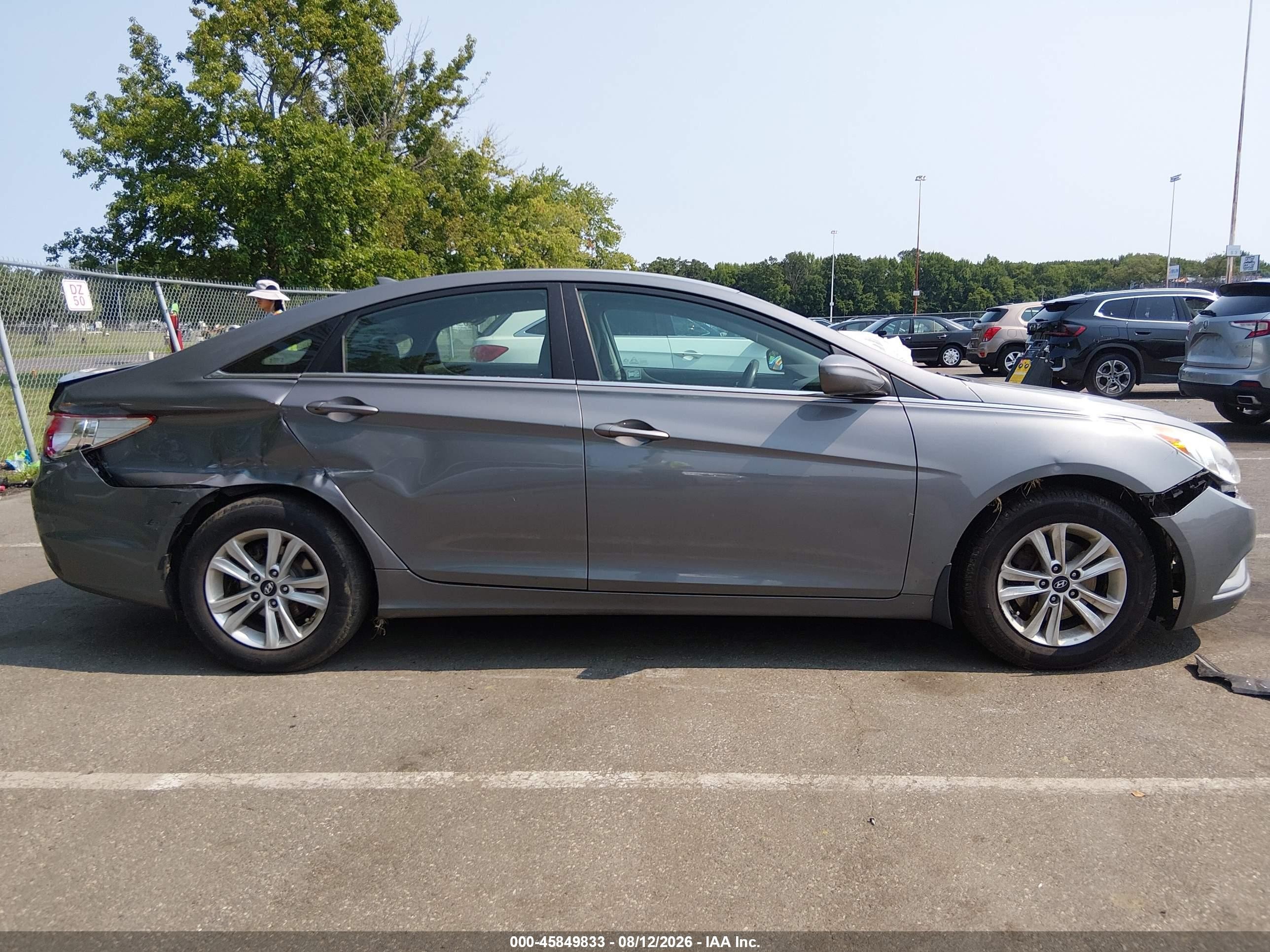 2013 Hyundai Sonata Gls Gray vin: 5NPEB4AC6DH800889
