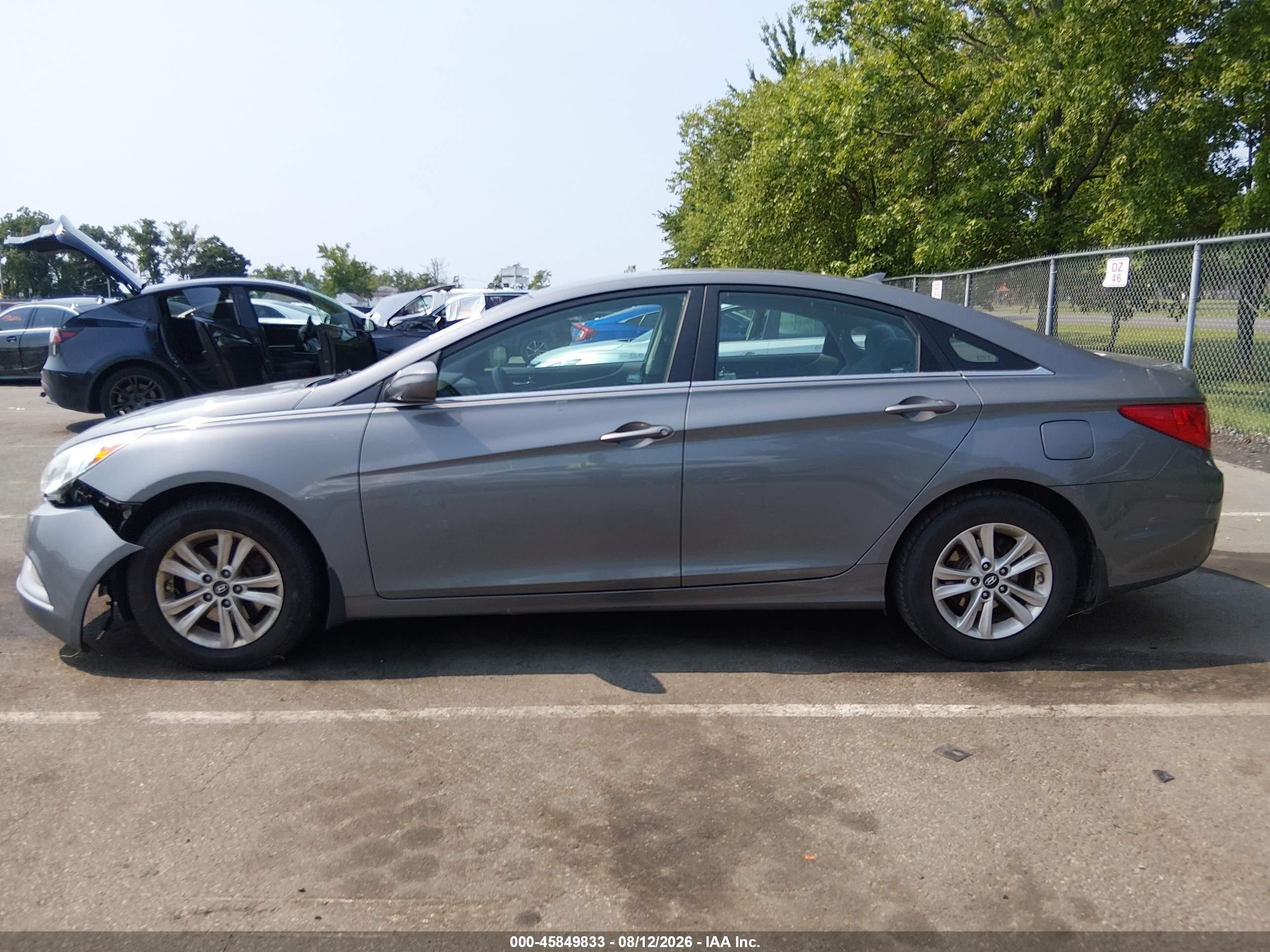 2013 Hyundai Sonata Gls Gray vin: 5NPEB4AC6DH800889
