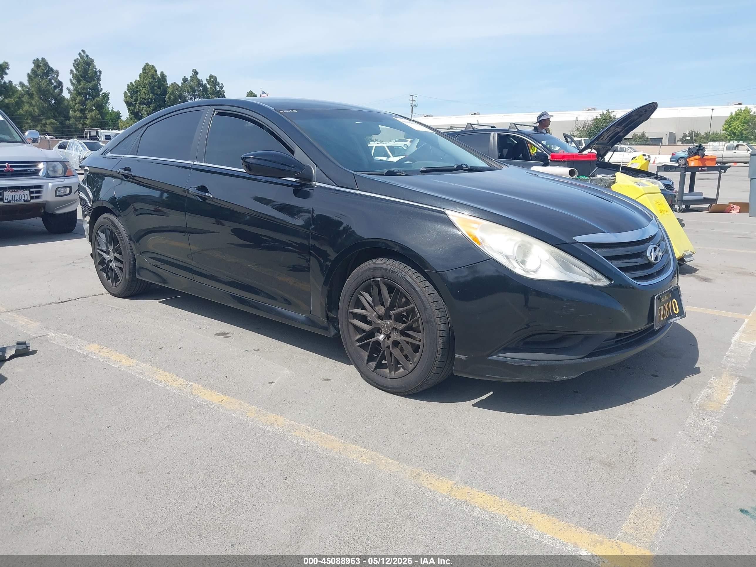 2014 Hyundai Sonata Gls Black vin: 5NPEB4AC6EH811490
