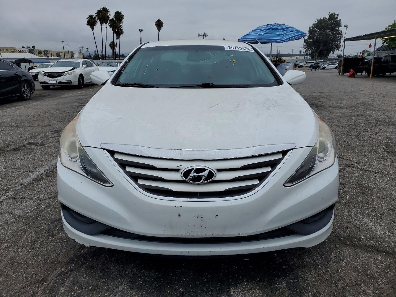 2014 Hyundai Sonata Gls White vin: 5NPEB4AC6EH822330