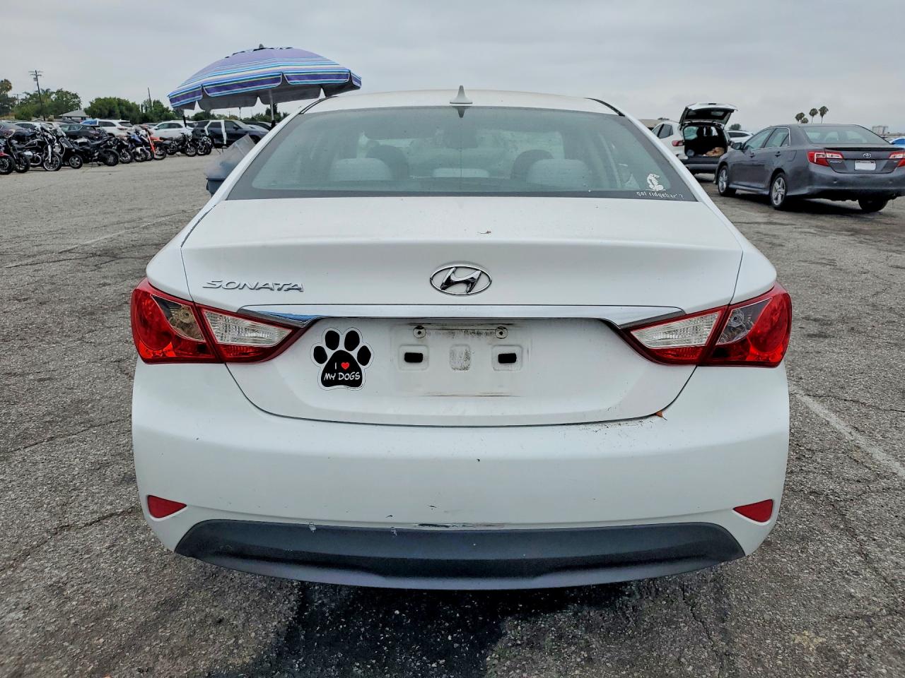 2014 Hyundai Sonata Gls White vin: 5NPEB4AC6EH822330
