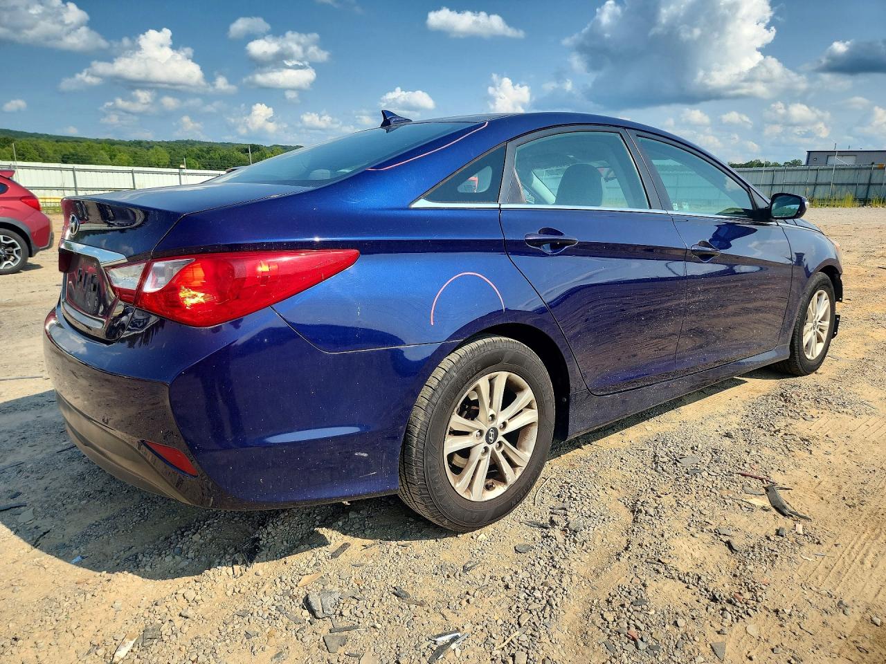 2014 Hyundai Sonata Gls Blue vin: 5NPEB4AC6EH825650