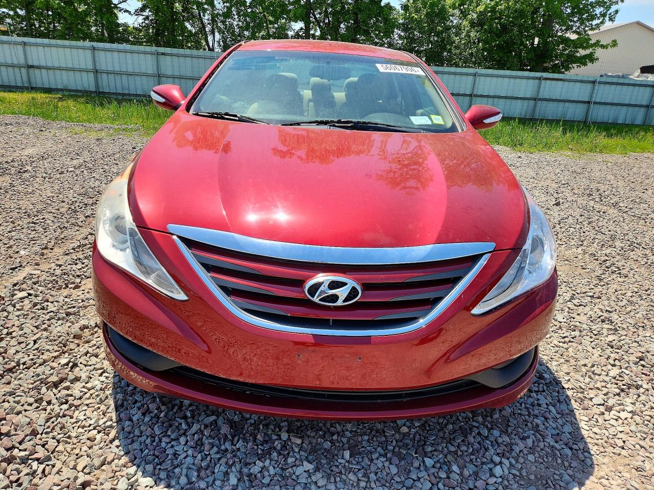 2014 Hyundai Sonata Gls Red vin: 5NPEB4AC6EH827110