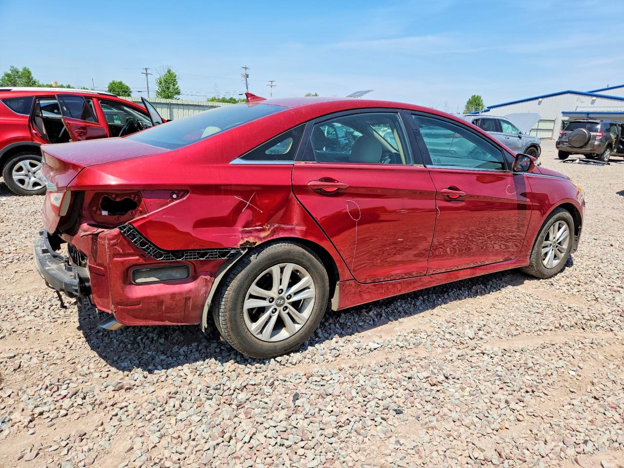 2014 Hyundai Sonata Gls Red vin: 5NPEB4AC6EH827110