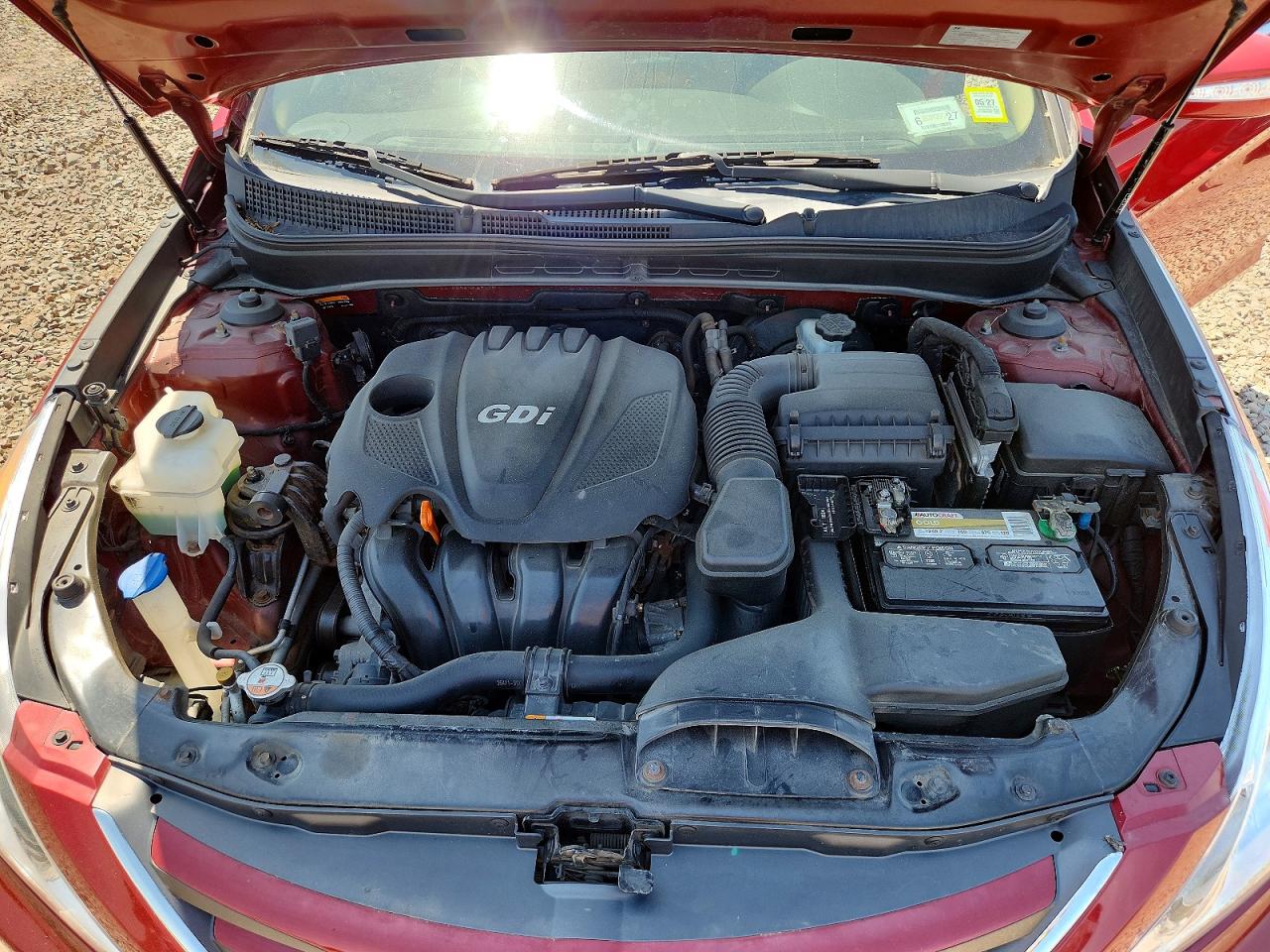 2014 Hyundai Sonata Gls Red vin: 5NPEB4AC6EH827110