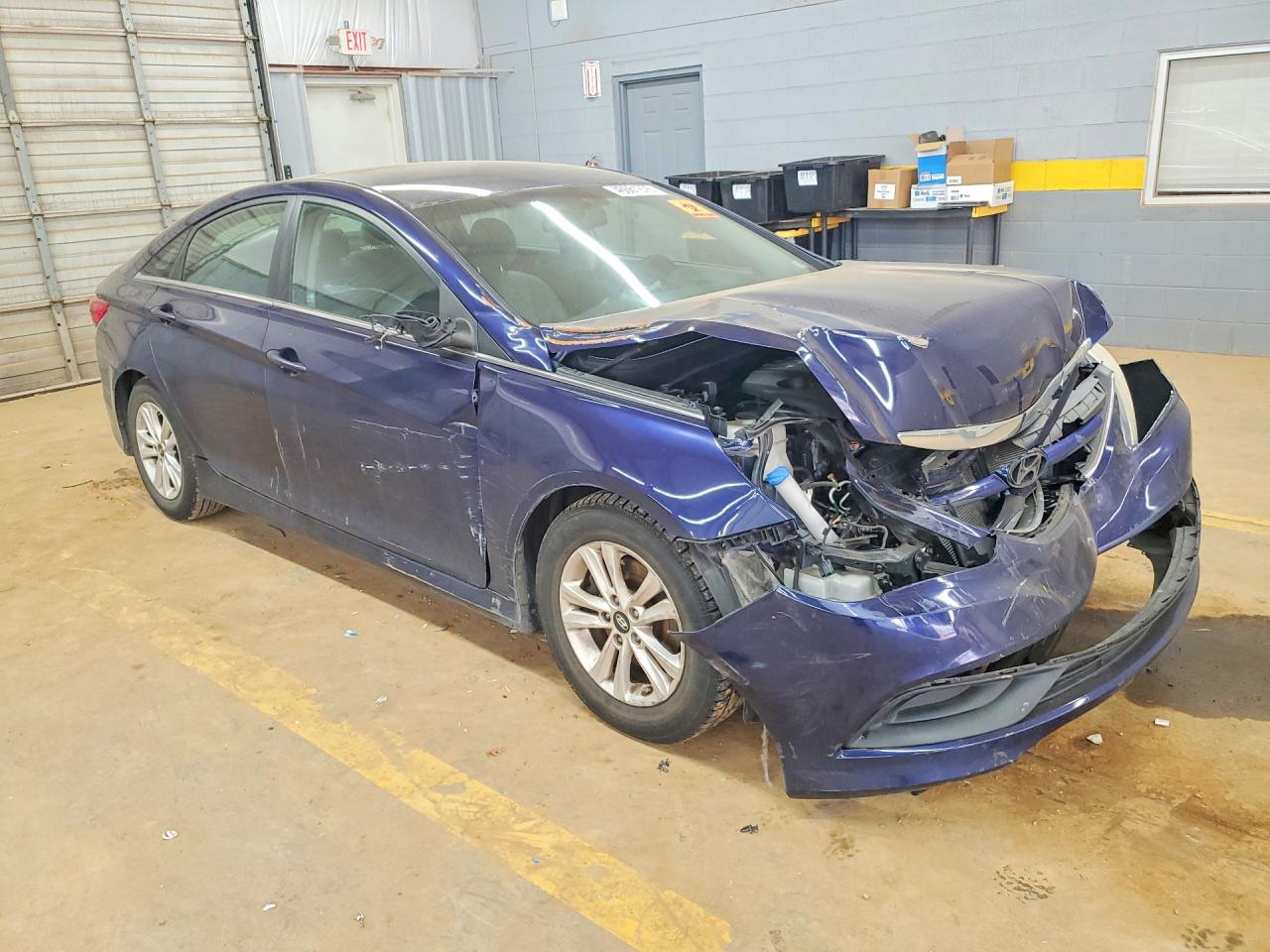 2014 Hyundai Sonata Gls Blue vin: 5NPEB4AC6EH828595