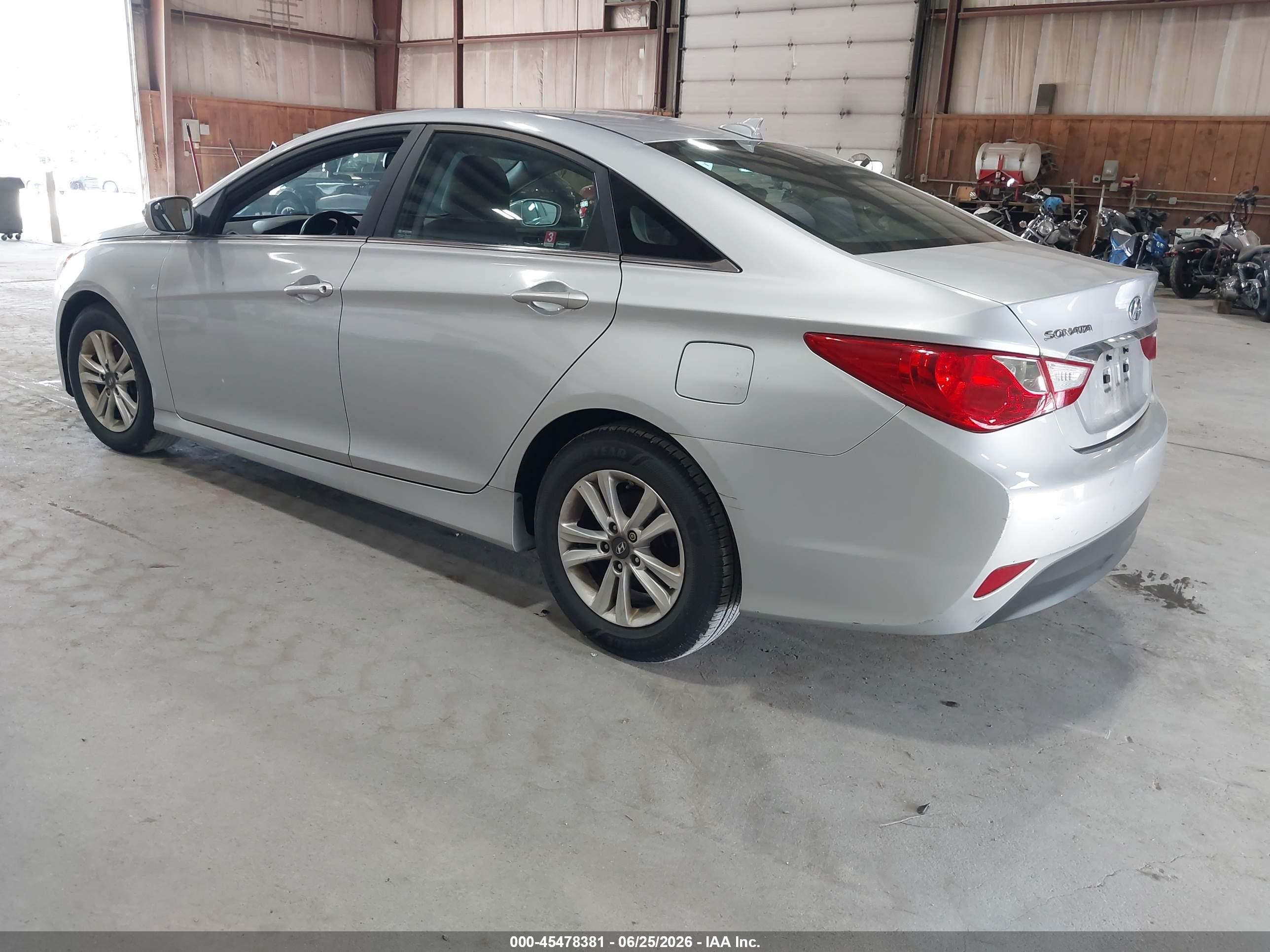 2014 Hyundai Sonata Gls Silver vin: 5NPEB4AC6EH837474