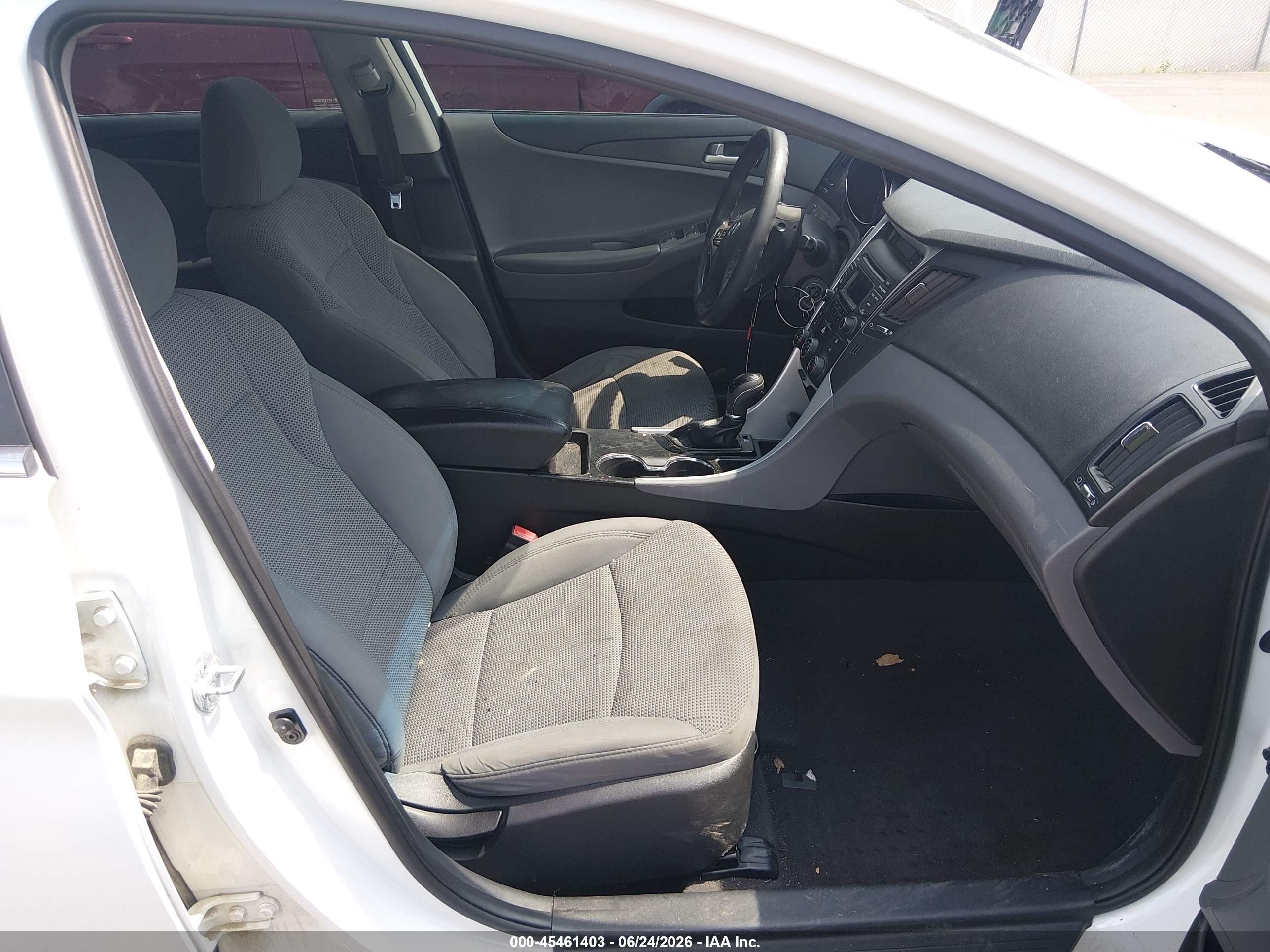 2014 Hyundai Sonata Gls White vin: 5NPEB4AC6EH840553
