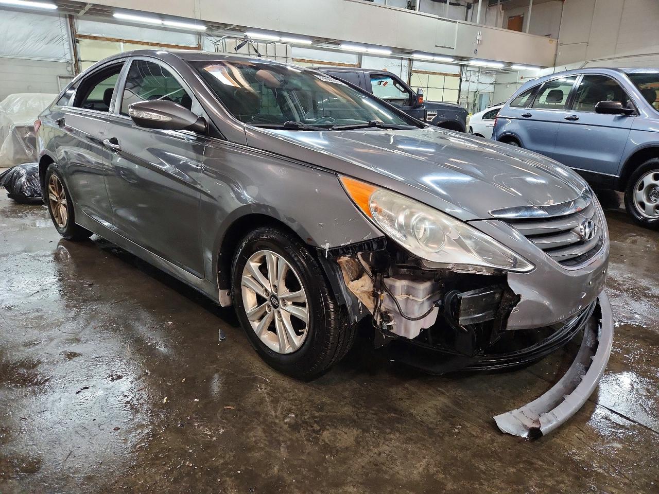 2014 Hyundai Sonata Gls Gray vin: 5NPEB4AC6EH844327