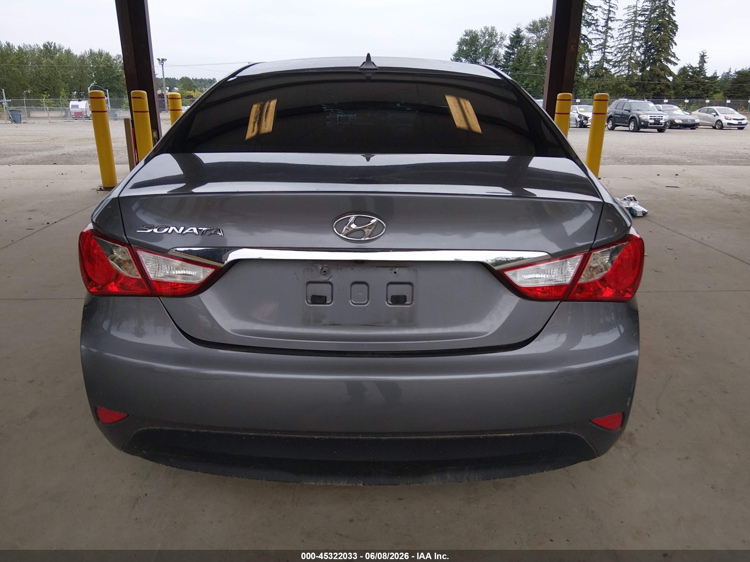 2014 Hyundai Sonata Gls Gray vin: 5NPEB4AC6EH848328