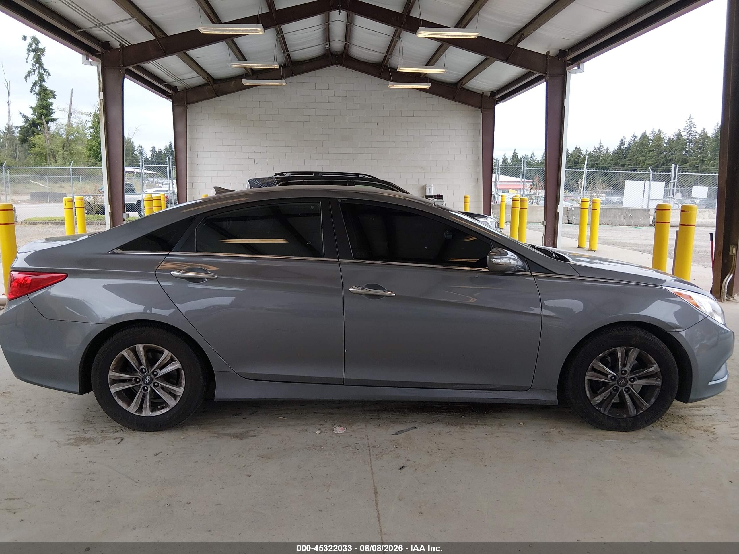 2014 Hyundai Sonata Gls Gray vin: 5NPEB4AC6EH848328