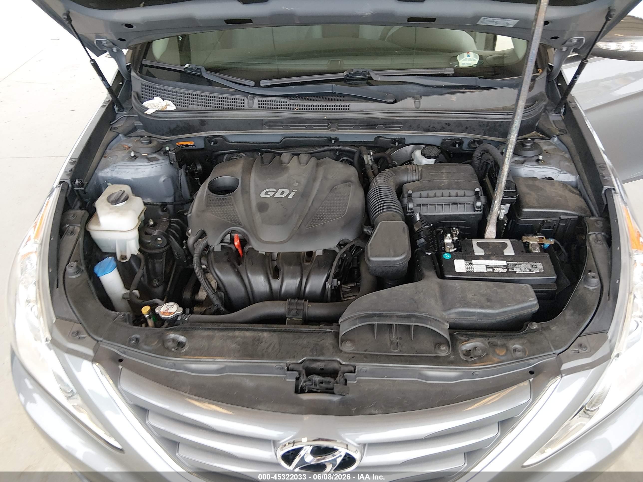 2014 Hyundai Sonata Gls Gray vin: 5NPEB4AC6EH848328