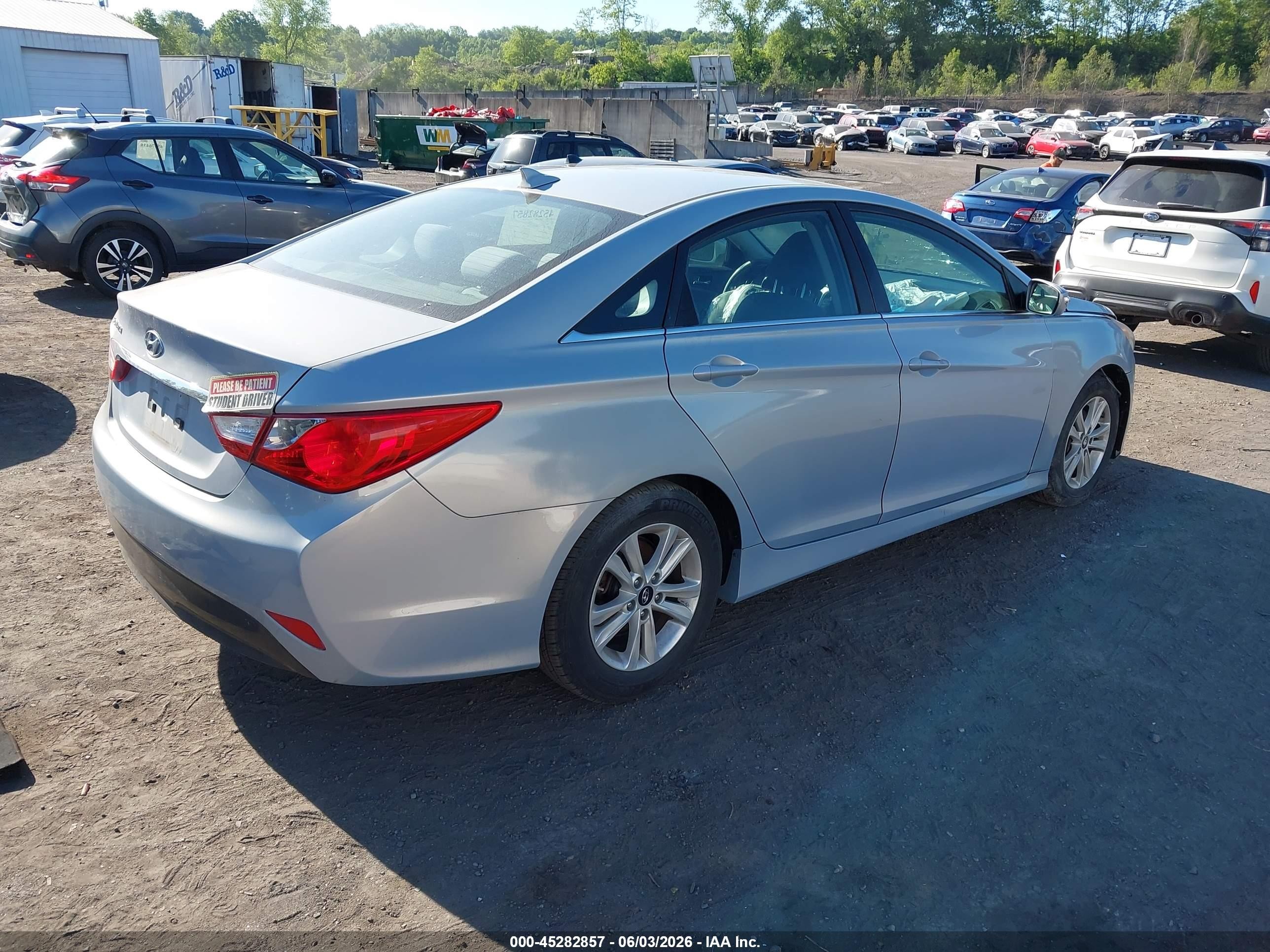 2014 Hyundai Sonata Gls Light Blue vin: 5NPEB4AC6EH850449