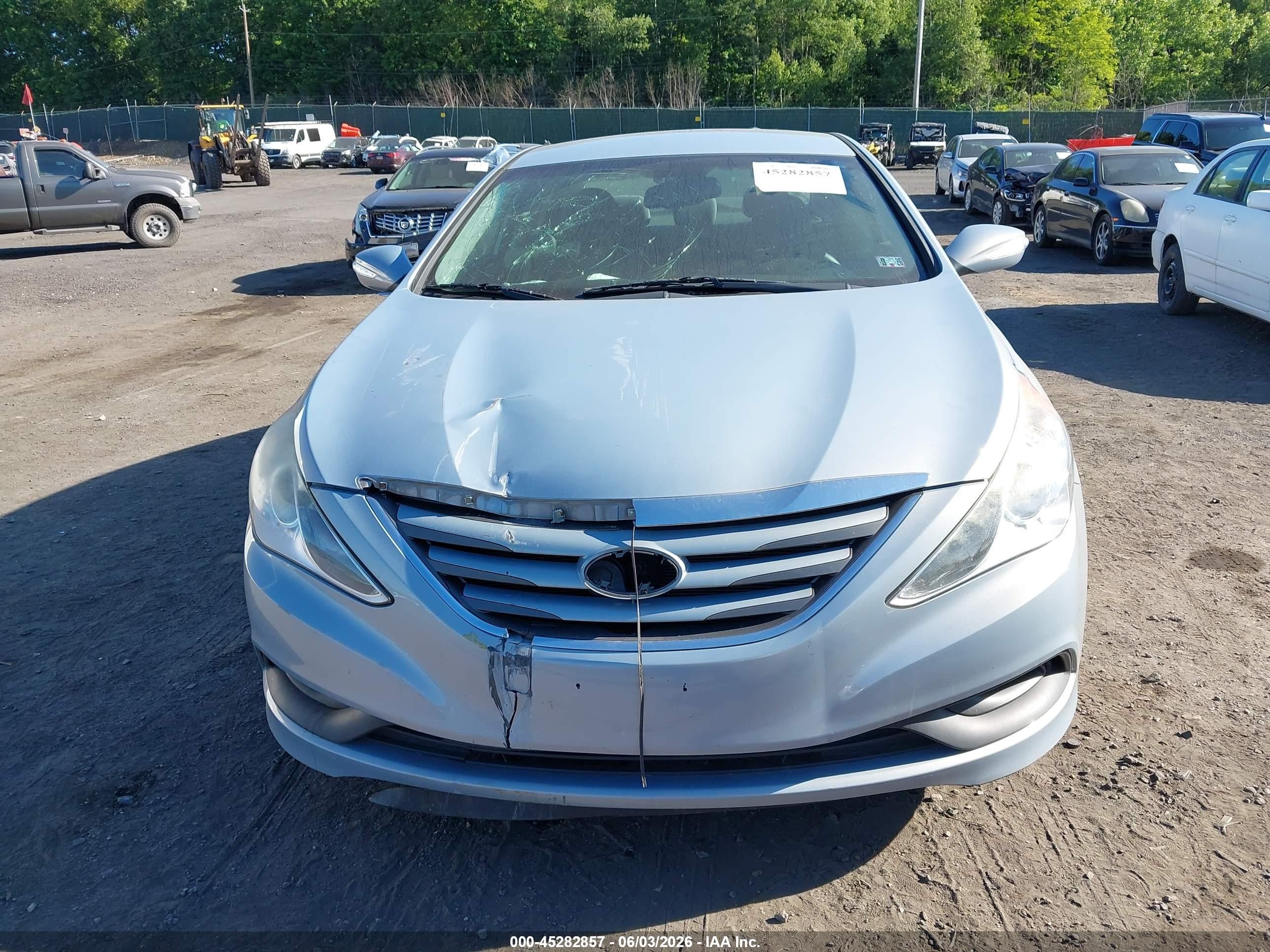 2014 Hyundai Sonata Gls Light Blue vin: 5NPEB4AC6EH850449
