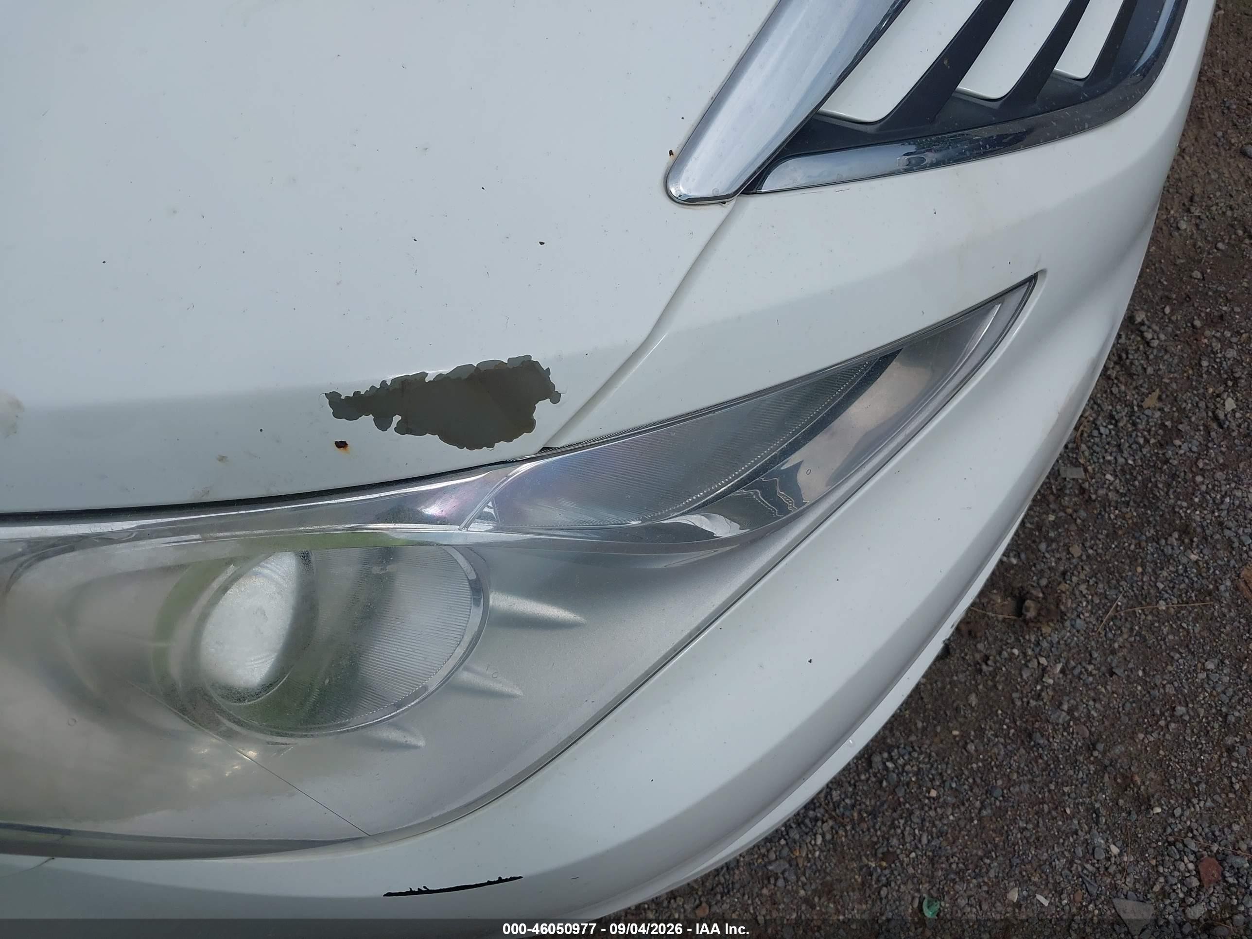 2014 Hyundai Sonata Gls White vin: 5NPEB4AC6EH857448