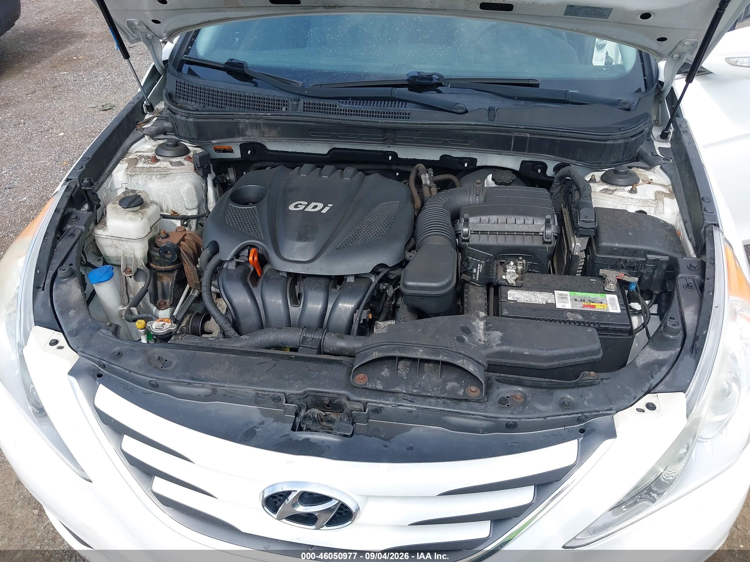 2014 Hyundai Sonata Gls White vin: 5NPEB4AC6EH857448