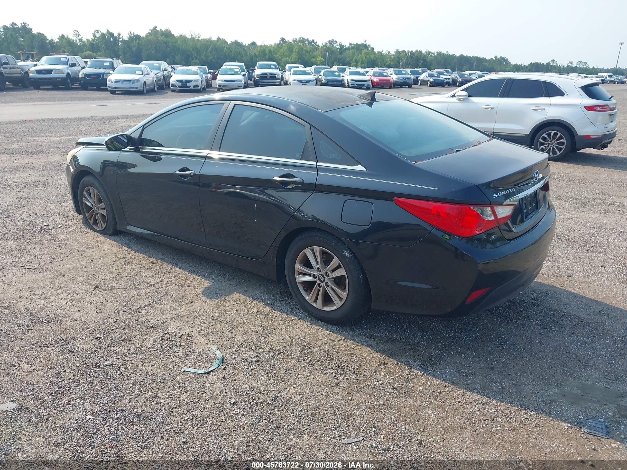 2014 Hyundai Sonata Gls Черный vin: 5NPEB4AC6EH859314