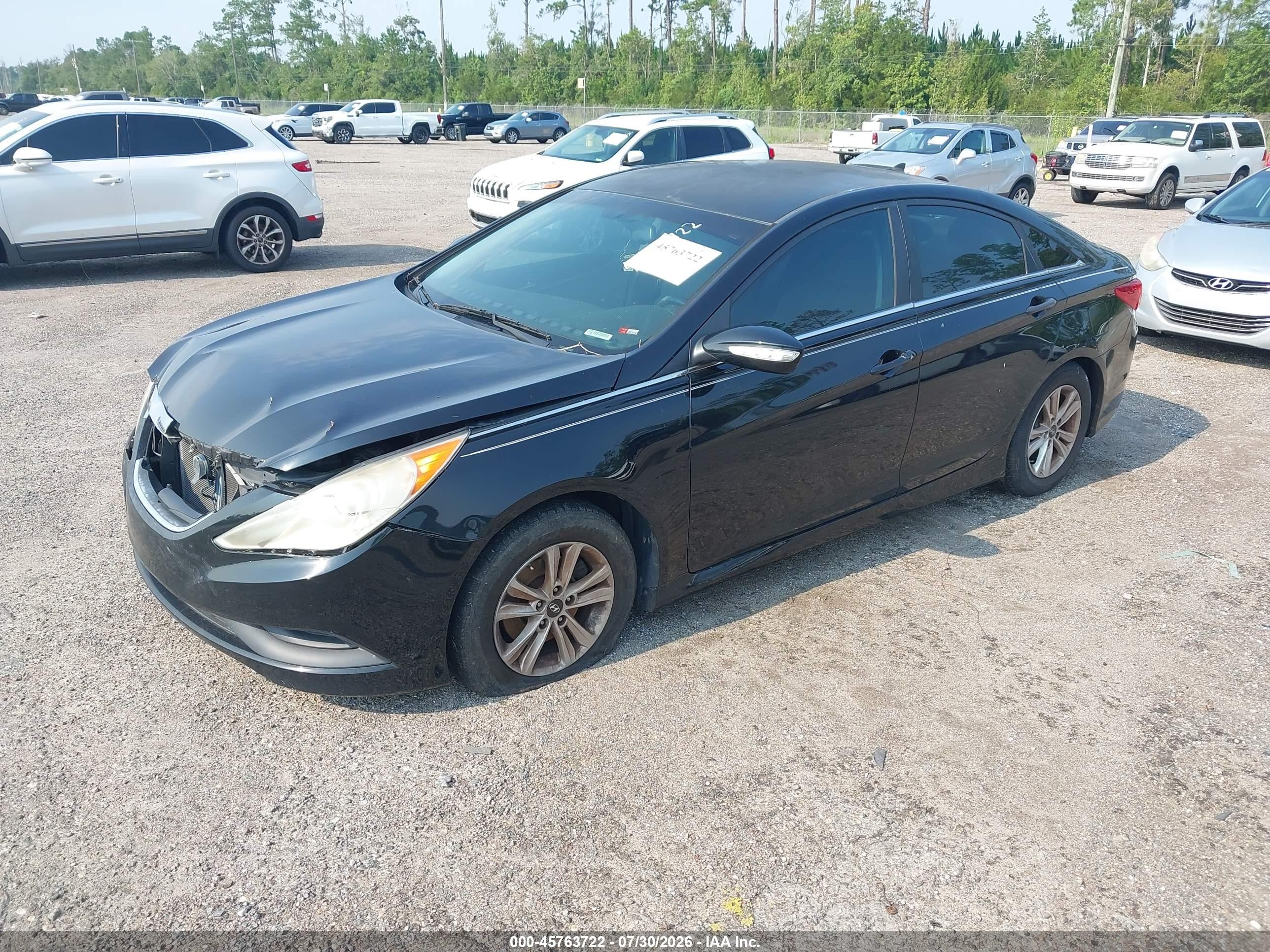 2014 Hyundai Sonata Gls Черный vin: 5NPEB4AC6EH859314