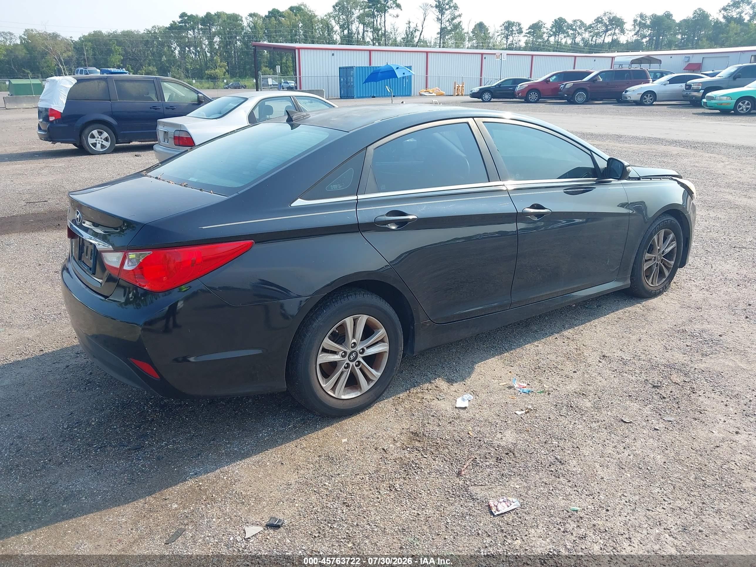 2014 Hyundai Sonata Gls Черный vin: 5NPEB4AC6EH859314