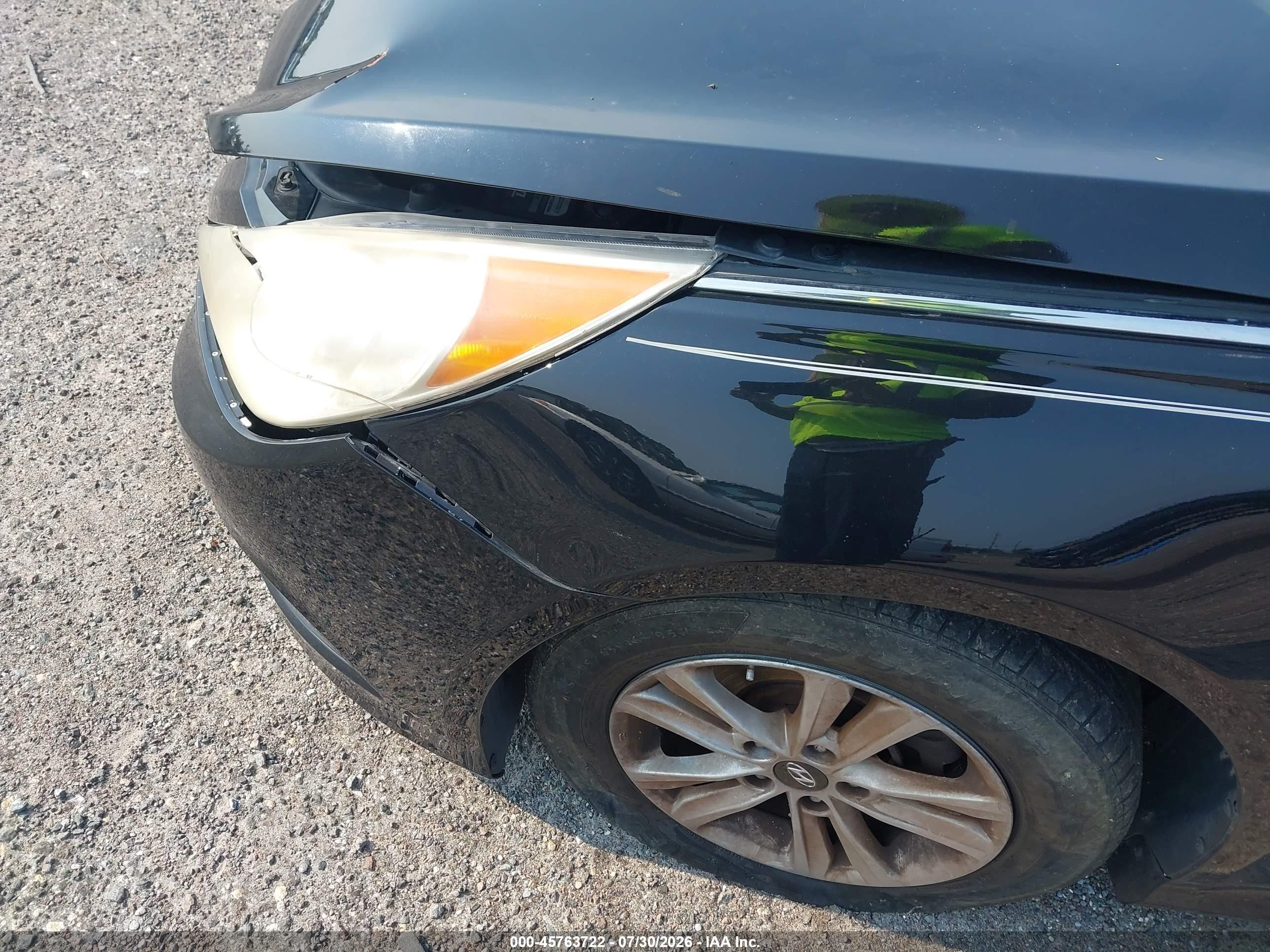 2014 Hyundai Sonata Gls Черный vin: 5NPEB4AC6EH859314