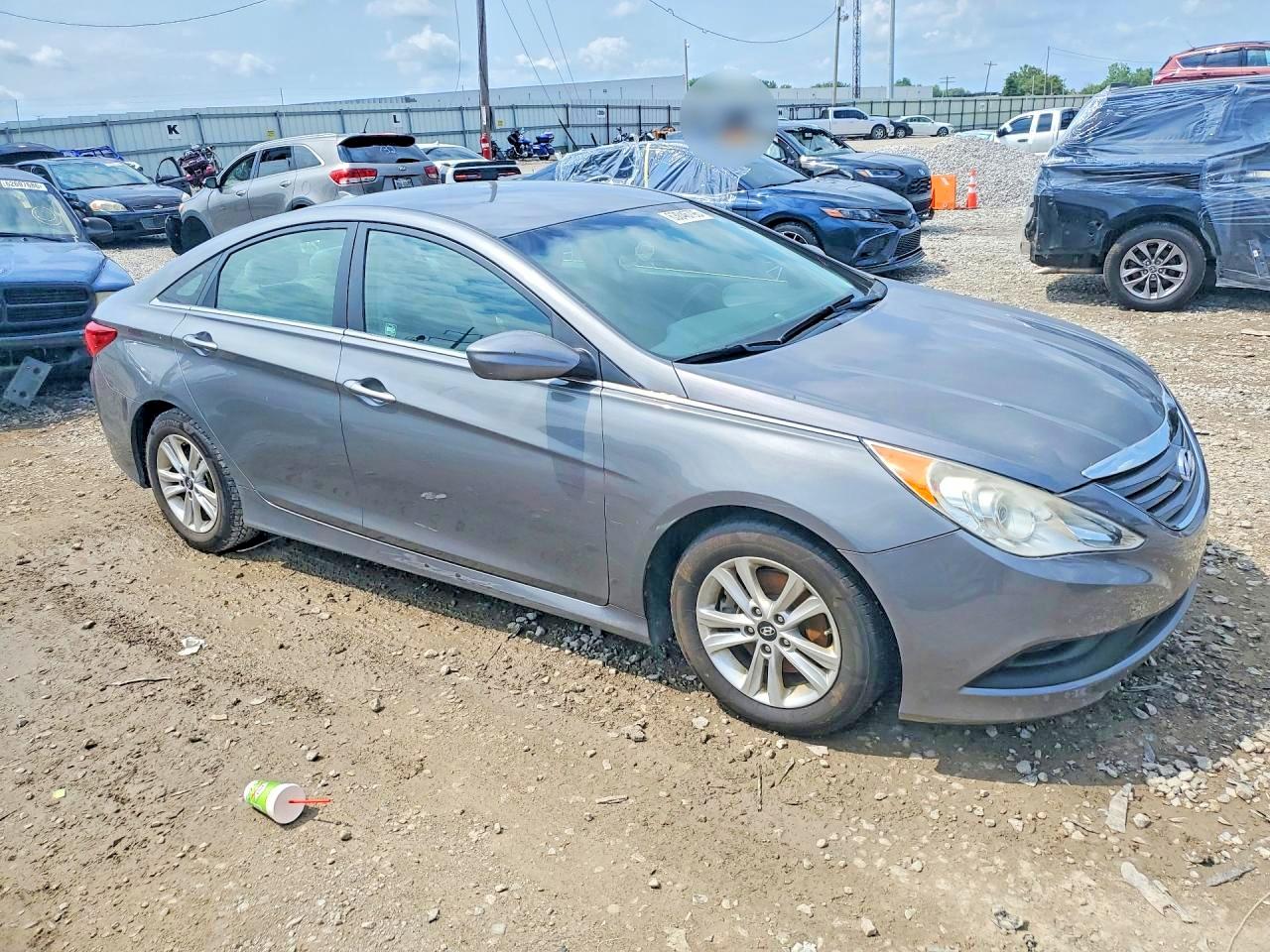 2014 Hyundai Sonata Gls Серый vin: 5NPEB4AC6EH860561